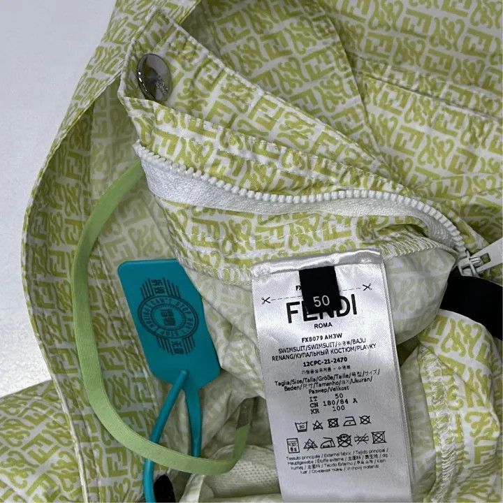 Fendi Fendi Green Checkered Button Casual Shorts -2508 Size US 44 / EU 60 - 3 Thumbnail