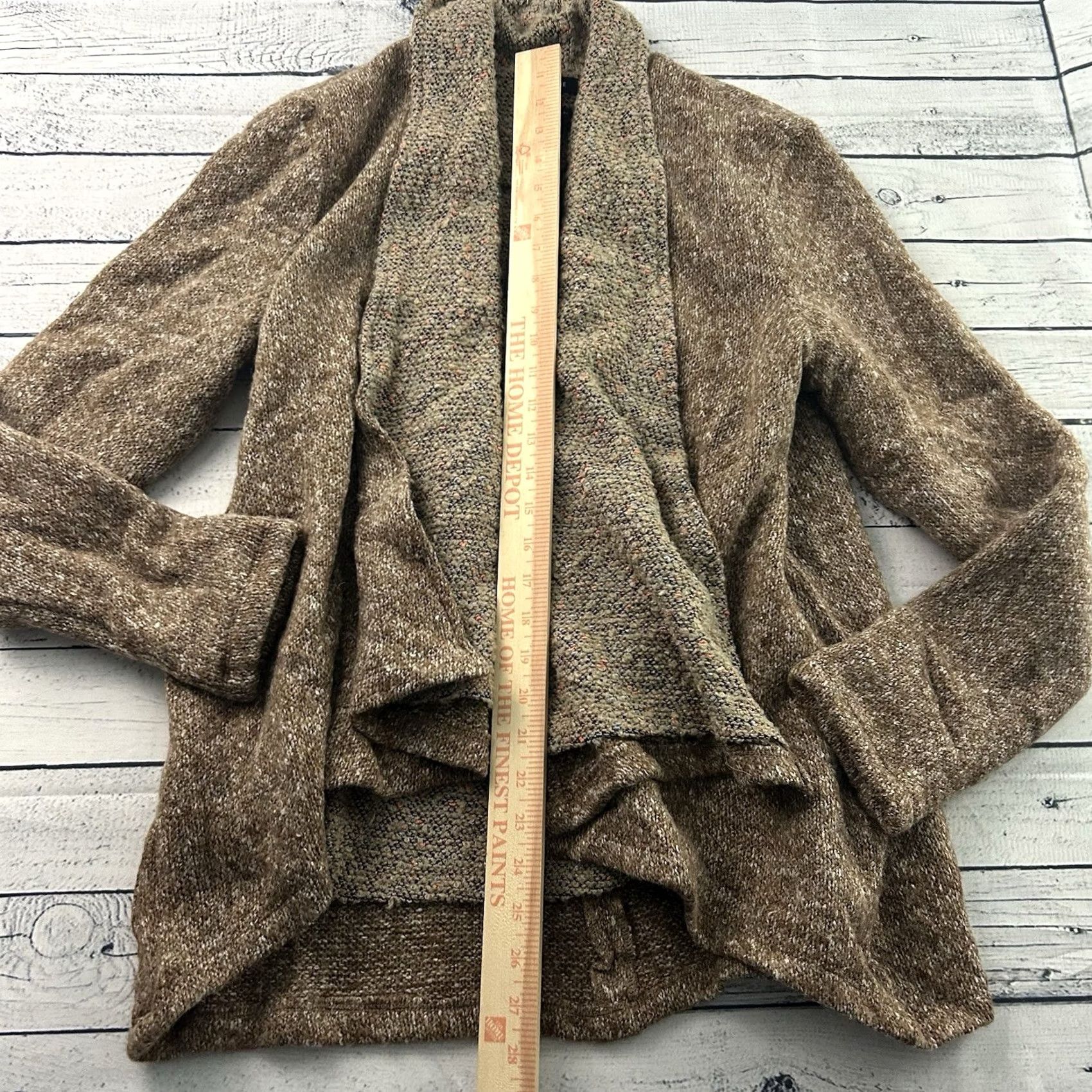 Miss Me Miss Me Cardigan Sweater Womens S Brown Wool Open Front Vintage? Size S / US 4 / IT 40 - 4 Thumbnail