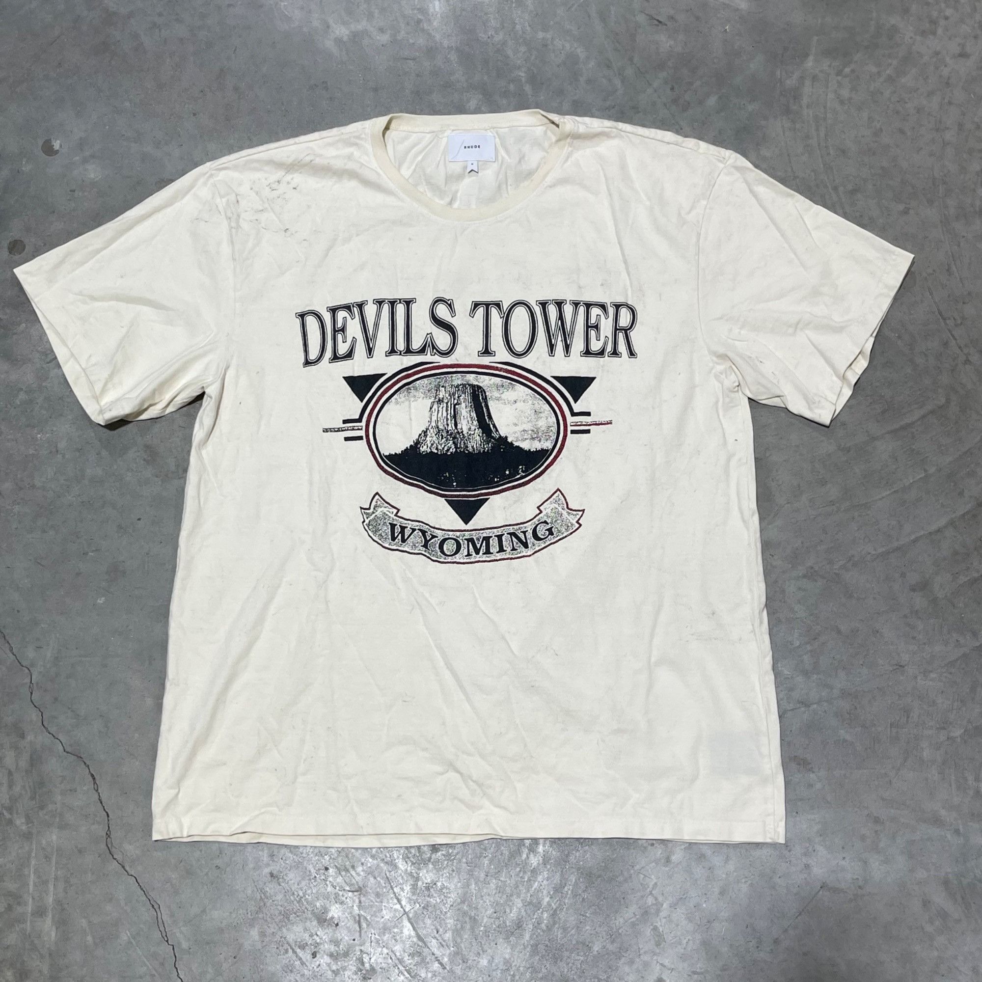 Rhude NEW RHUDE DEVIL TOWER TEE SZ LARGE Size US L / EU 52-54 / 3 - 1 Thumbnail