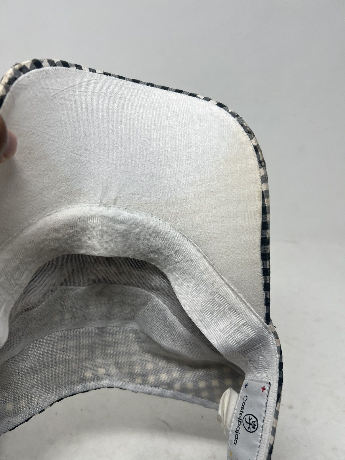 Jean Charles De Castelbajac Jean Charles de Castelbajac Gingham Visor Hat Size ONE SIZE - 7 Thumbnail