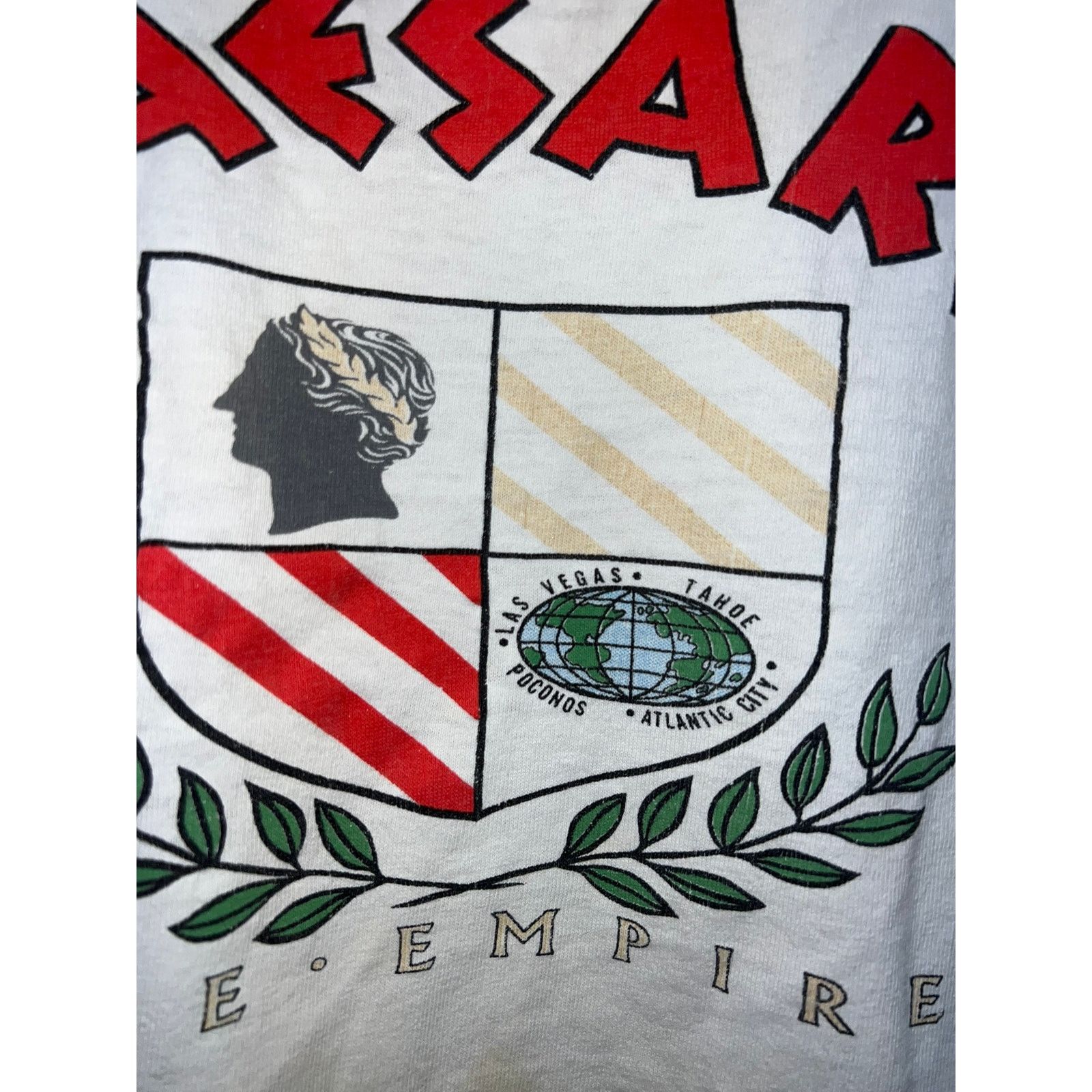 Vintage Womens Vintage Caesars Shirt Las Vegas Crop Top Stained L Size L / US 10 / IT 46 - 5 Thumbnail