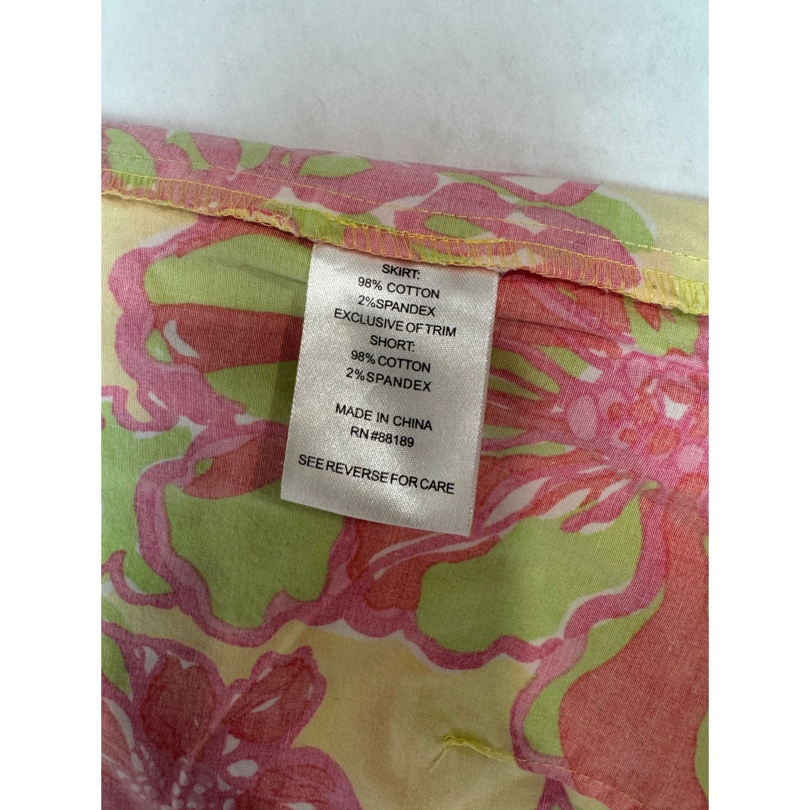 Lilly Pulitzer Lilly Pulitzer Skort Starfruit Pattern - Floral Size 2 Size 26" / US 2 / IT 38 - 5 Thumbnail