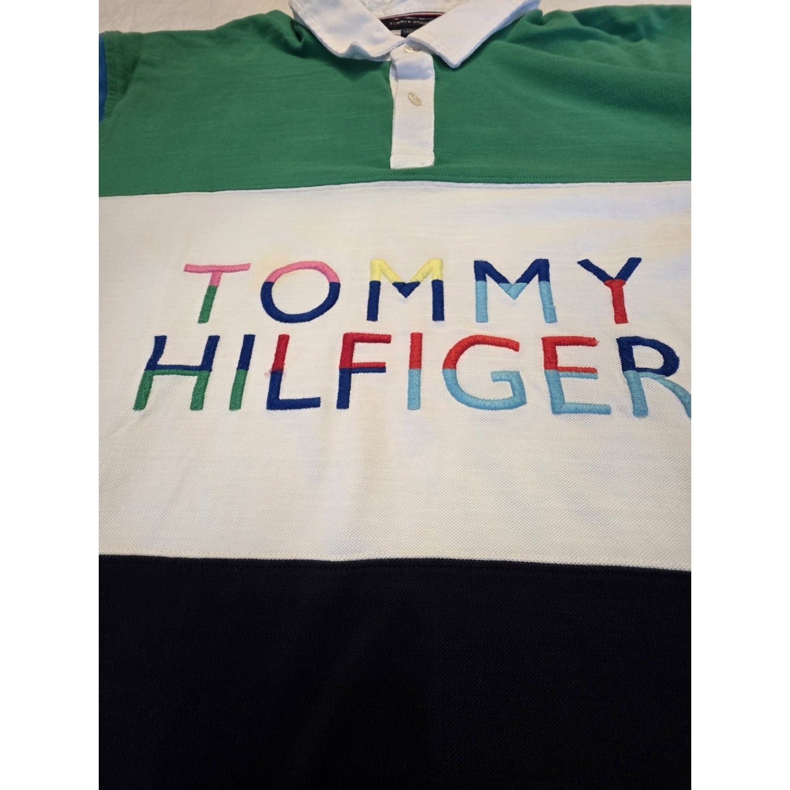 Tommy Hilfiger Tommy Hilfiger Men's Size 2XL Color Block 3 Button Golf Size US XXL / EU 58 / 5 - 2 Thumbnail