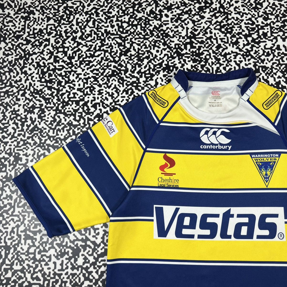 Canterbury of New Zealand Vintage Y2K Warrington Wolves Elliott Rugby Jersey Retro Size US M / EU 48-50 / 2 - 13 Thumbnail