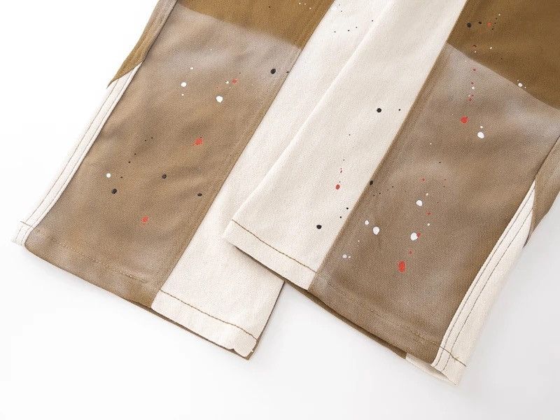 Japanese Brand × Jean Brown streetwear flare jeans pants Size US 32 / EU 48 - 12 Thumbnail