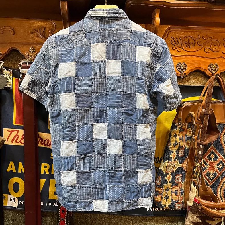 RRL Ralph Lauren RRL Ralph Lauren Baijiabu patchwork short sleeved T-shirt Size US S / EU 44-46 / 1 - 2 Thumbnail
