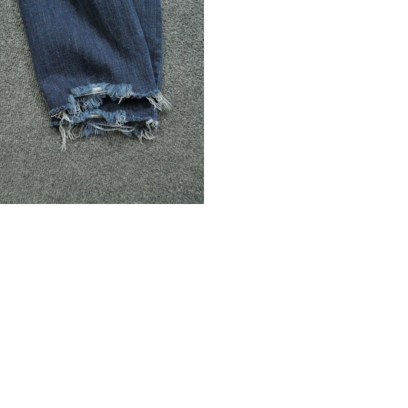 L'AGENCE L'Agence Jeans Women 28 Blue Distressed Dark Wash Holes Grunge Size 30" / US 8 / IT 44 - 9 Thumbnail