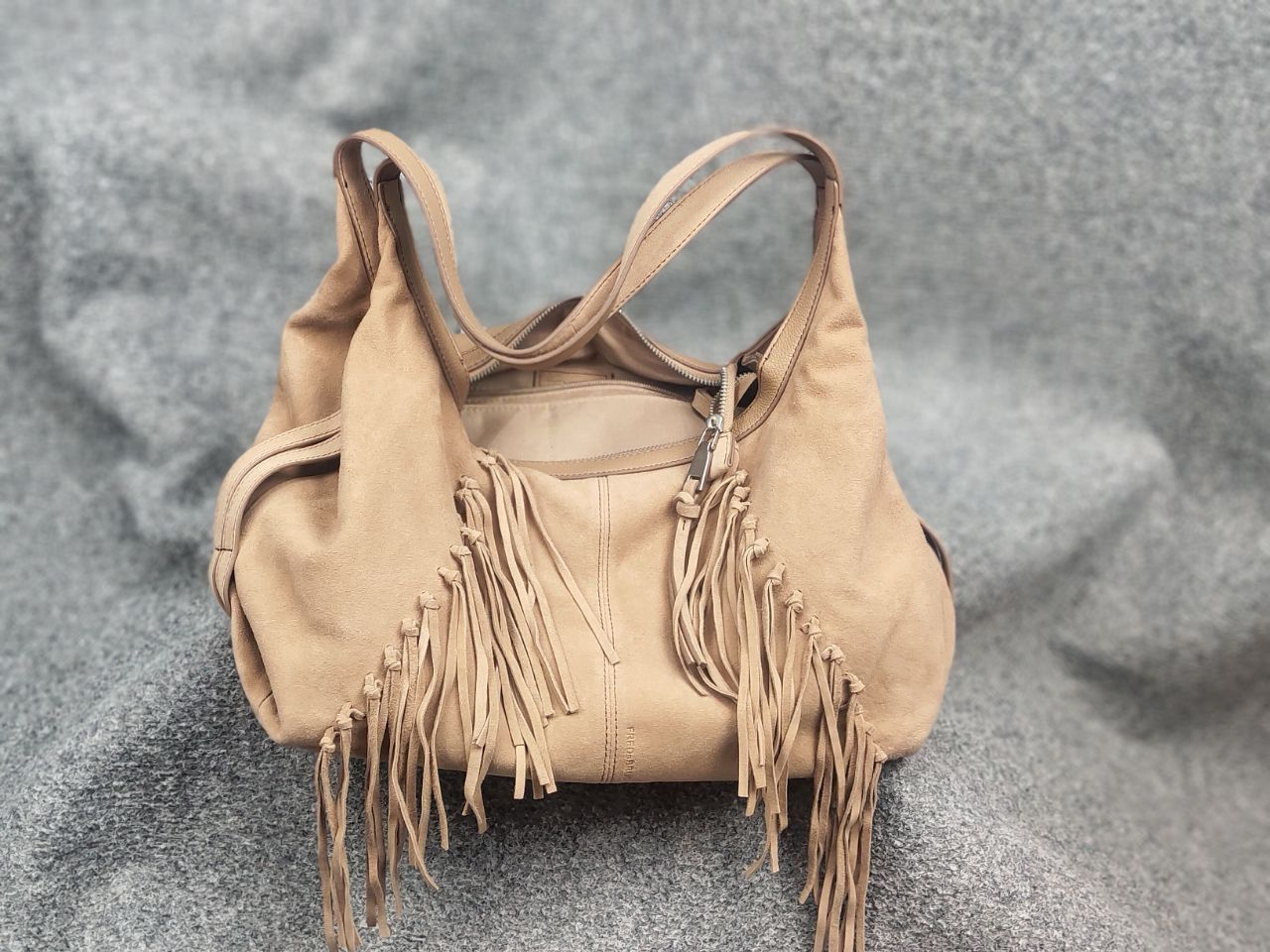 Vintage FredsBruder suede Leather fringe tan shoulder handbags Size ONE SIZE - 21 Thumbnail