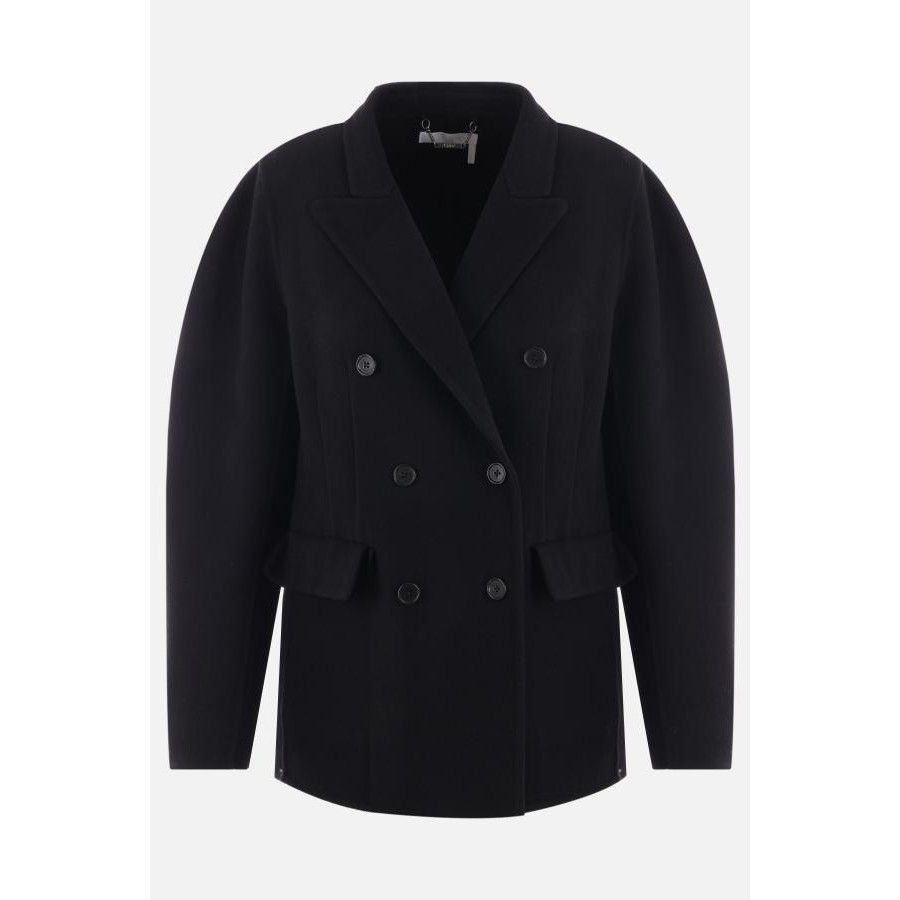 Other CHLOÉ Black Wool Cashmere Double-Breasted Coat New & Authent Size M / US 6-8 / IT 42-44 - 1 Thumbnail