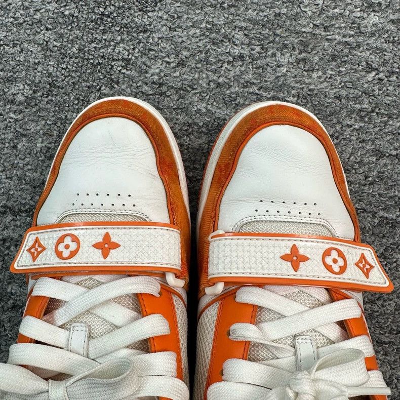 Louis Vuitton Louis Vuitton White and Orange Velcro Shoes Size US 6 / EU 39 - 3 Thumbnail