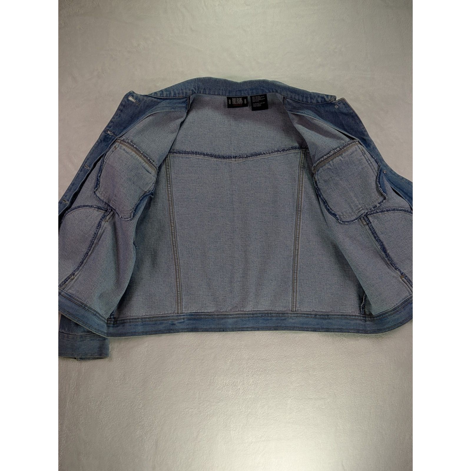 Bill Blass Vintage Bill Blass Denim Jacket L Blue 100% Cotton Jean Size L / US 10 / IT 46 - 12 Thumbnail