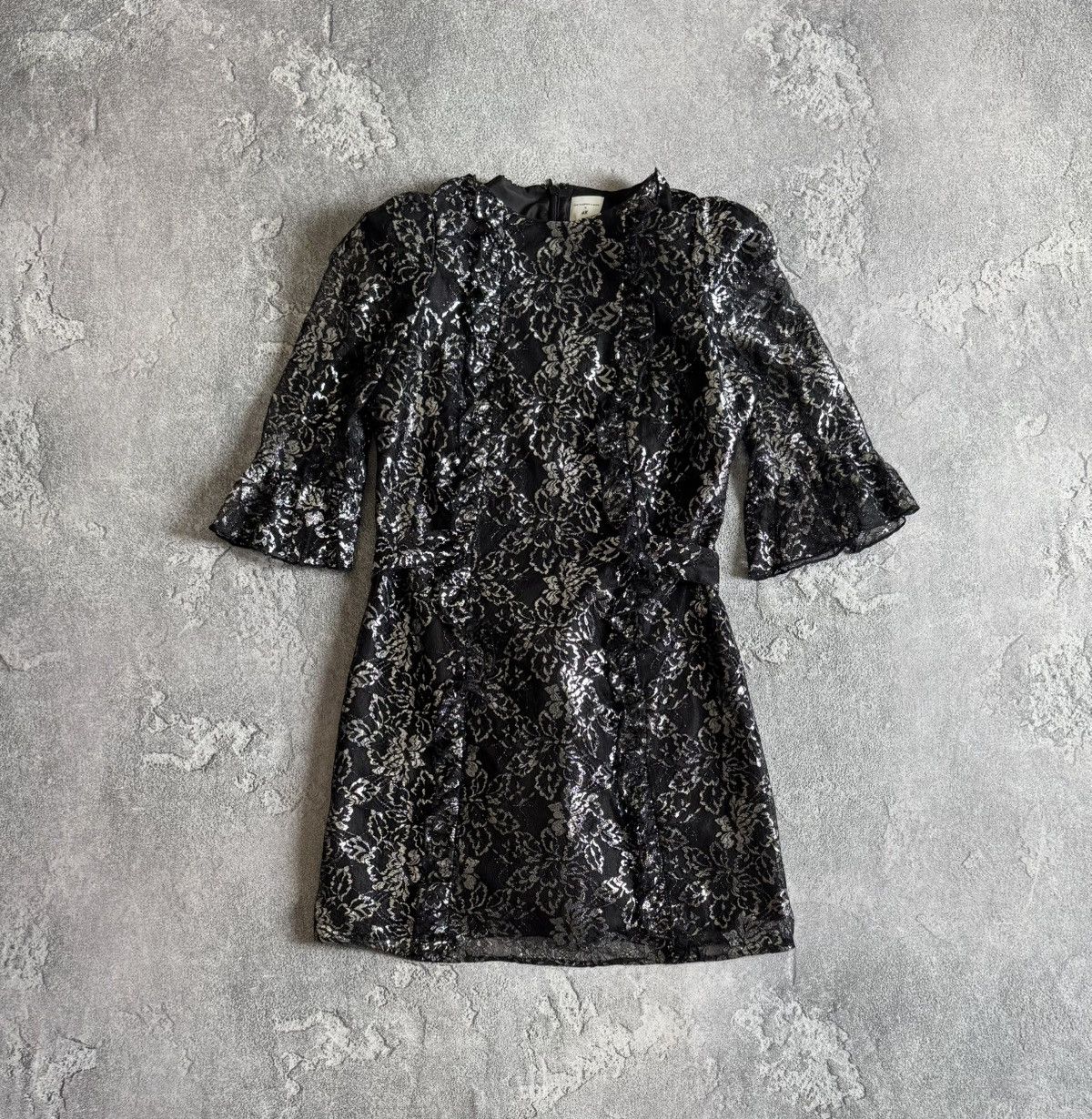 The Vampire's Wife THE VAMPIRE'S WIFE H&M silver black metallic lace dress Size M / US 6-8 / IT 42-44 - 9 Thumbnail