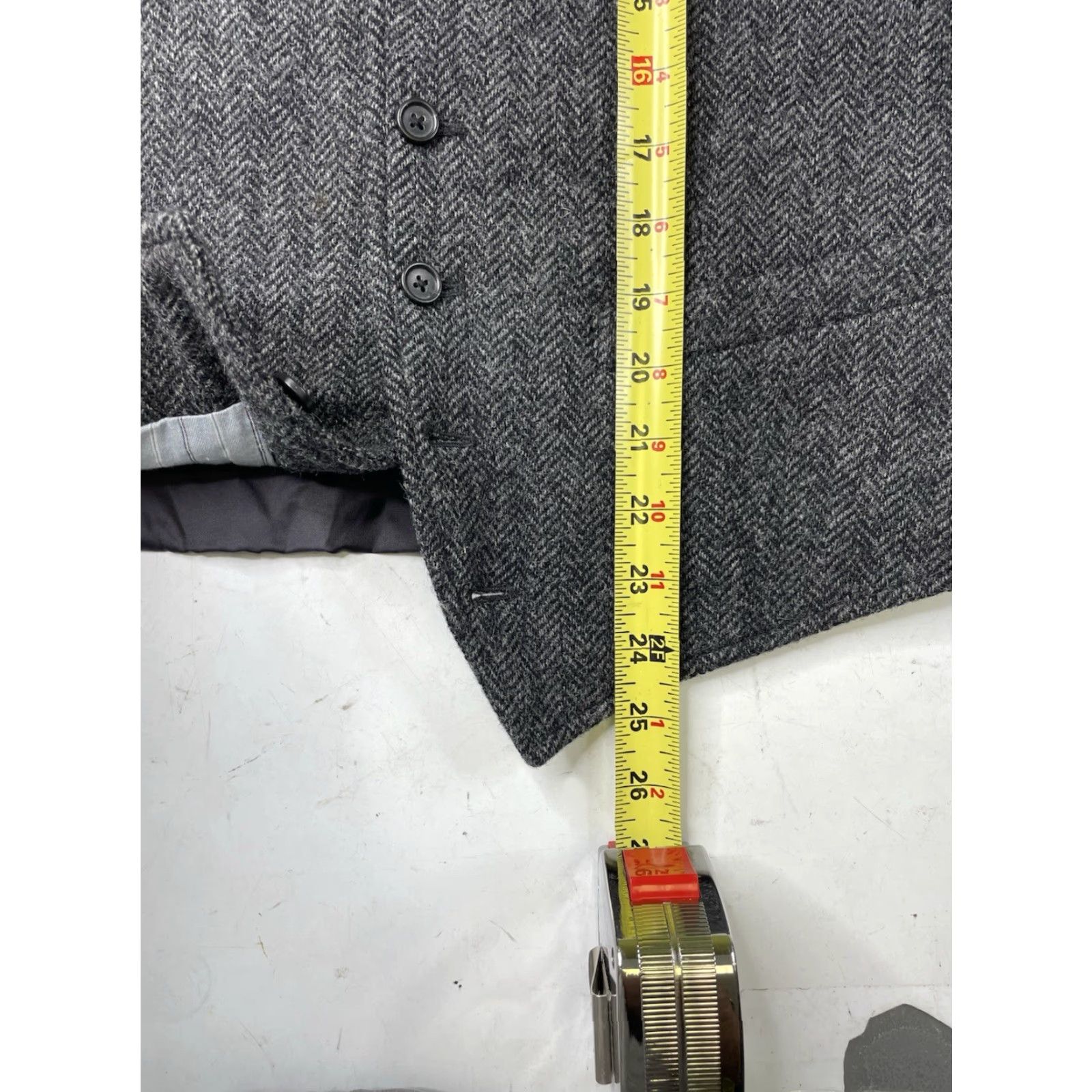 J.Crew VINTAGE J.CREW Suit Vest Men’s Tweed Wool Herringbone Gray Moon M Size US M / EU 48-50 / 2 - 6 Thumbnail