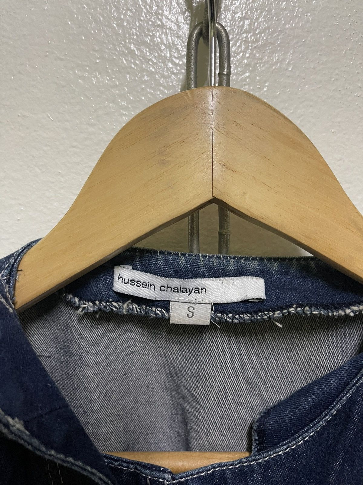Designer × Hussein Chalayan × Vintage Hussein Chalayan Asymmetrical Denim Jacket SS2000 Italy Size S / US 4 / IT 40 - 8 Thumbnail