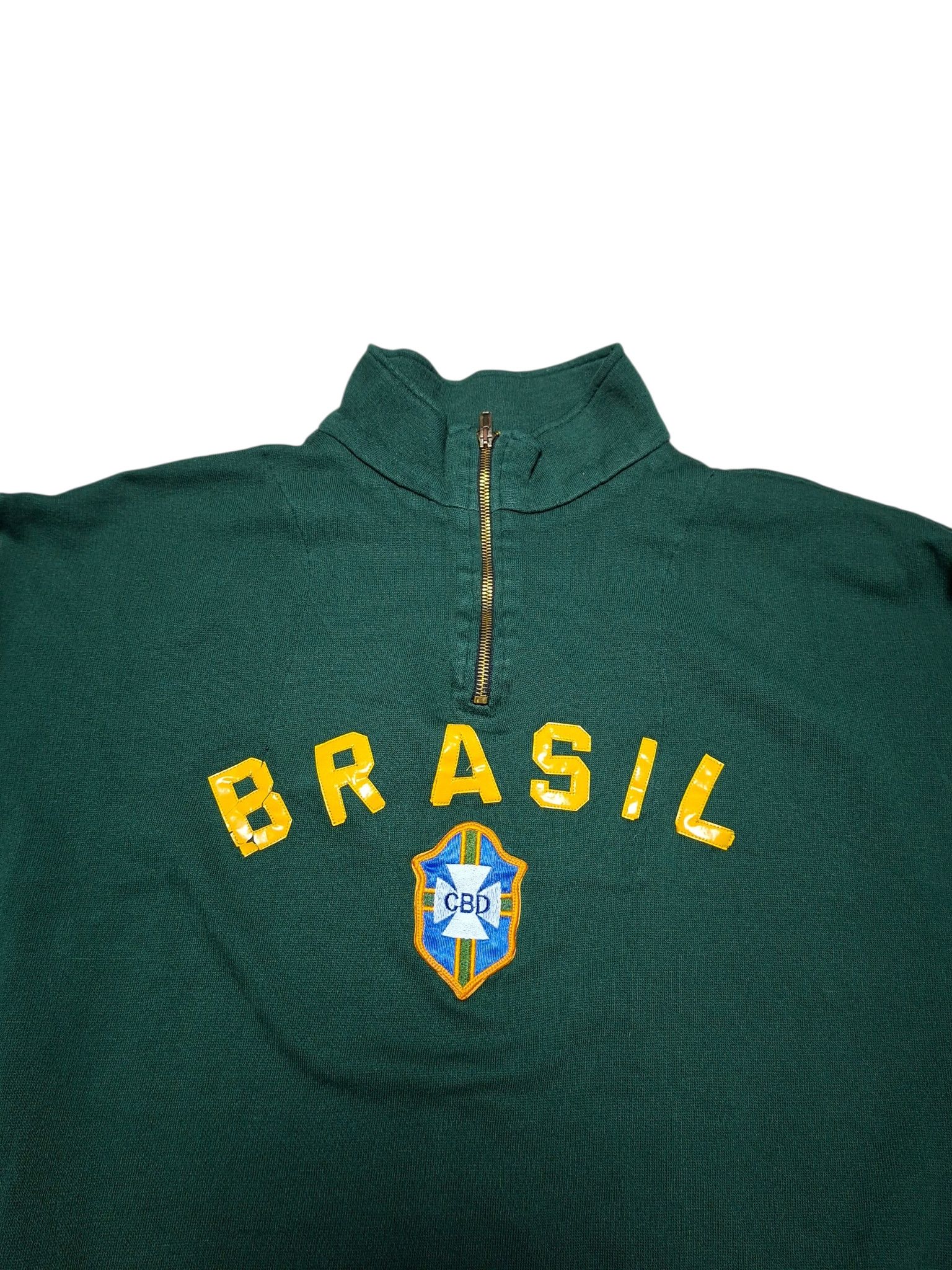 Other BRASIL SOCCER TEAM VINTAGE 70S VERY RARE 1/3 SWEATSHIRT Size US M / EU 48-50 / 2 - 2 Thumbnail