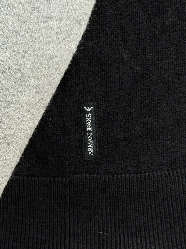 Armani Maglione Girocollo Armani Jeans Lana Grigio Nero M Size US M / EU 48-50 / 2 - 9 Thumbnail