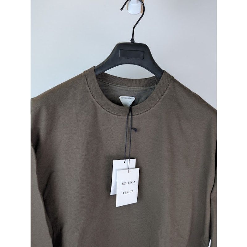 Bottega Veneta o1rshd1 Heavy Japanese Jersey Long Sleeve T-Shirt in Olive Size US M / EU 48-50 / 2 - 7 Thumbnail