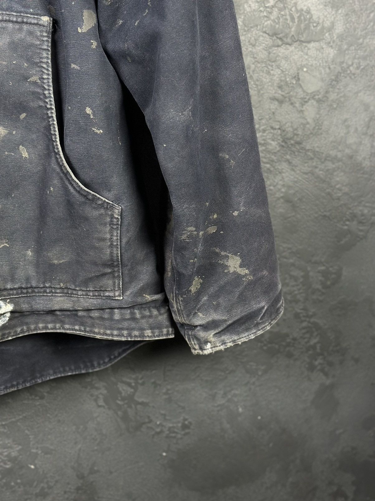 Carhartt × Vintage Vintage 90s Blue Faded Carhartt Detroit Jacket Size US L / EU 52-54 / 3 - 8 Thumbnail