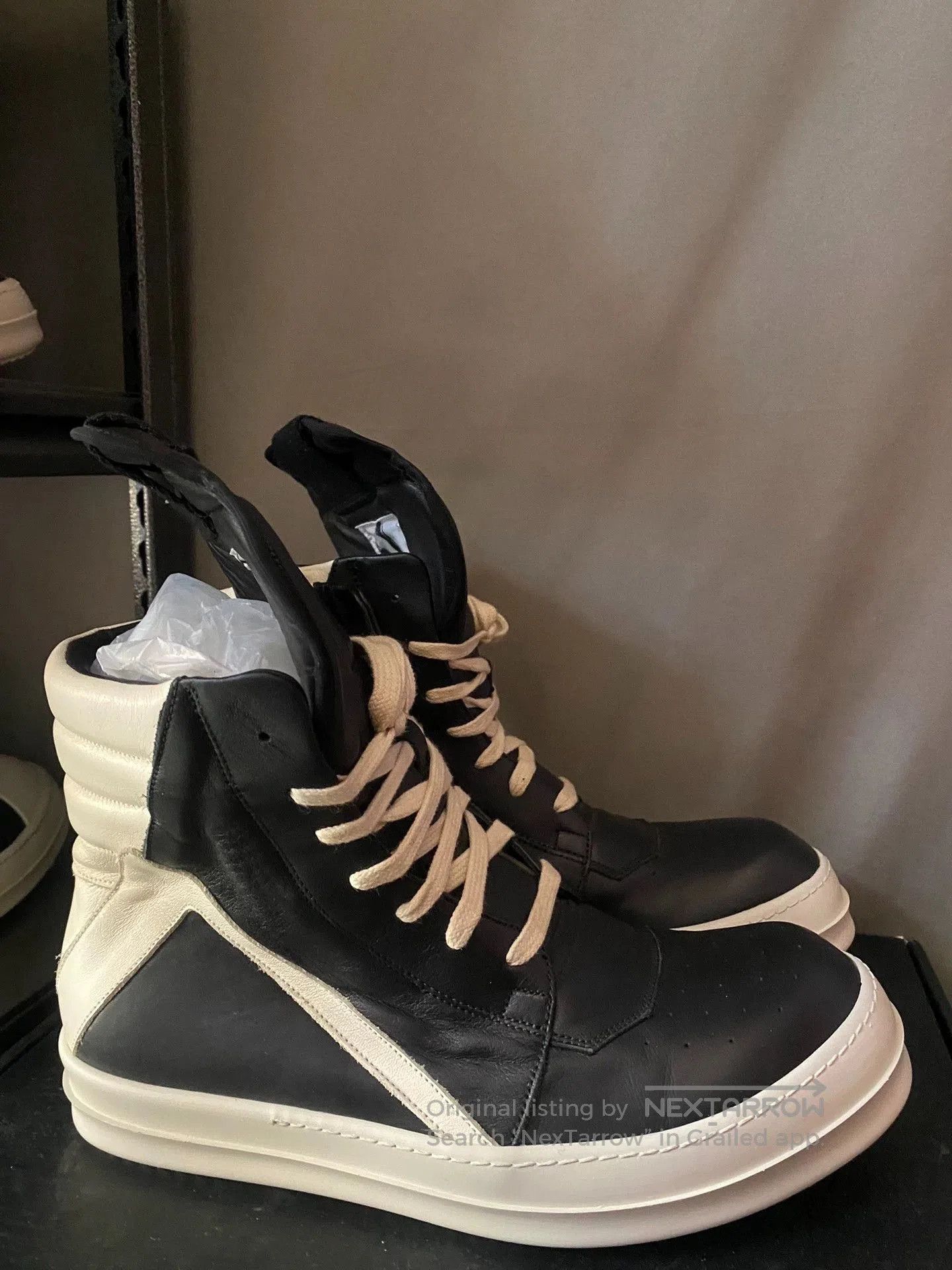 Rick Owens rick owens black high-top sneakers size 41. Size US 8 / EU 41 - 3 Thumbnail