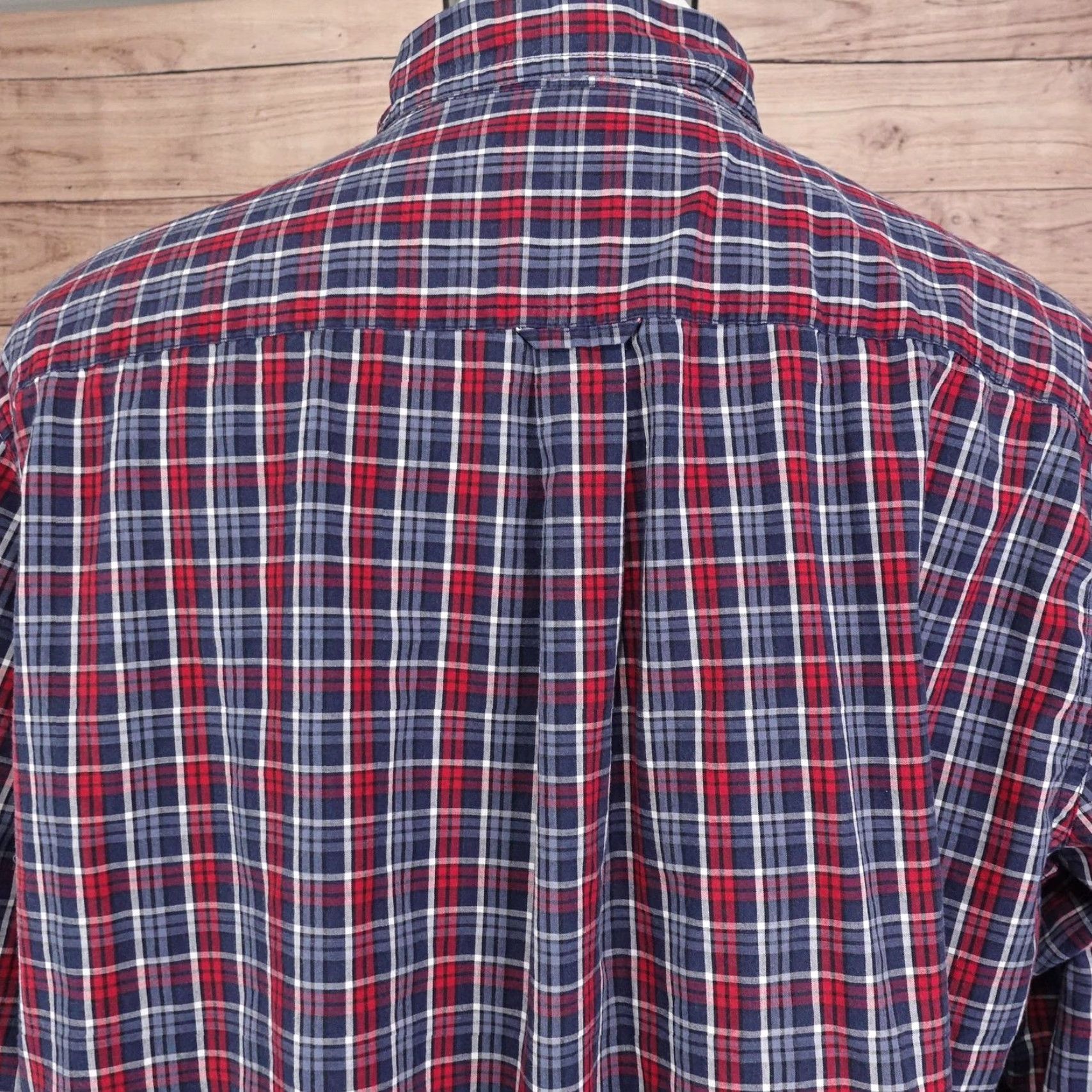 Chaps Chaps Shirt Mens XL Red Blue White Plaid Button Down Easy Care Casual Classic Size US XL / EU 56 / 4 - 5 Thumbnail