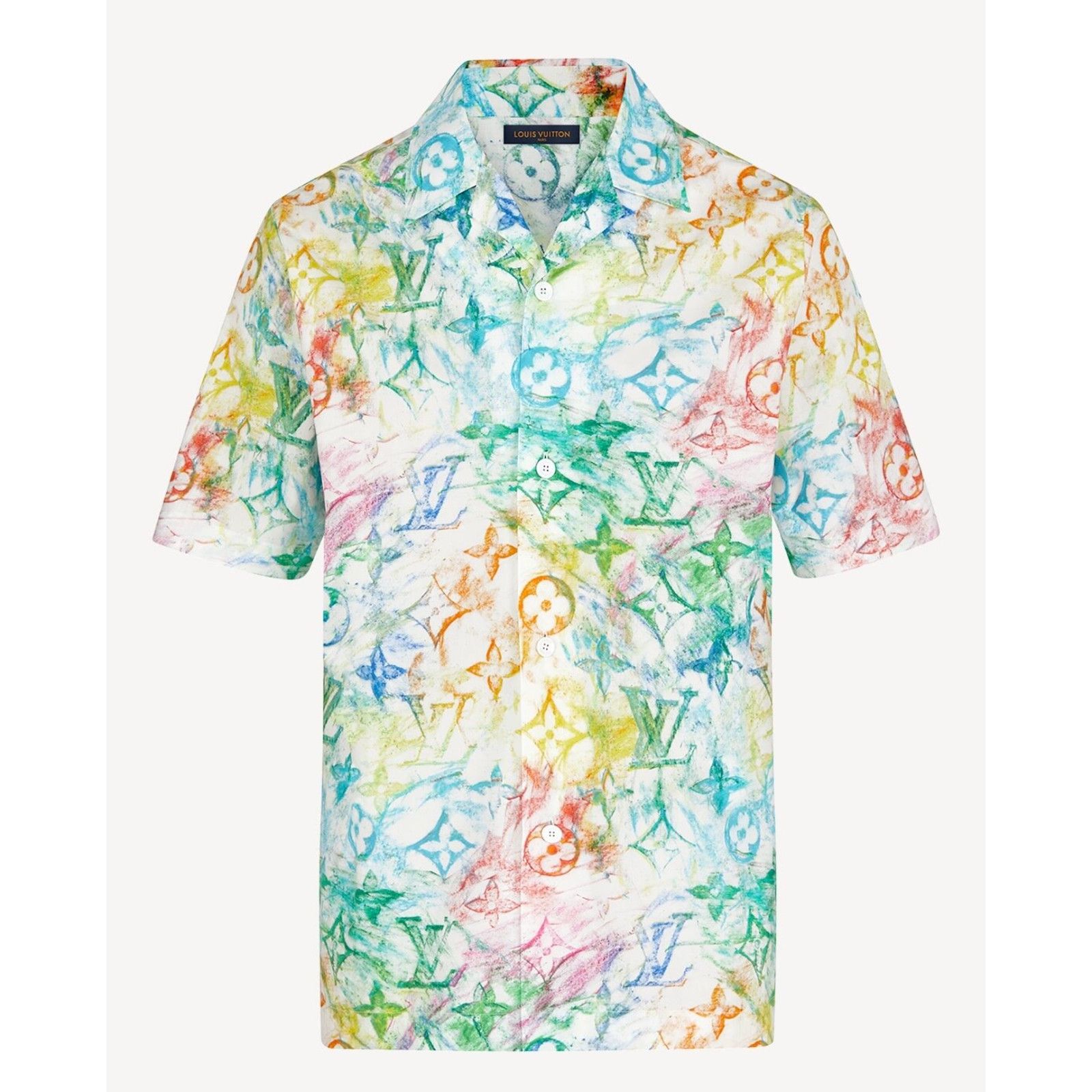 Louis Vuitton Louis Vuitton Pastel Multicolor Monogram Logo Short Sleeve Size US L / EU 52-54 / 3 - 1 Thumbnail