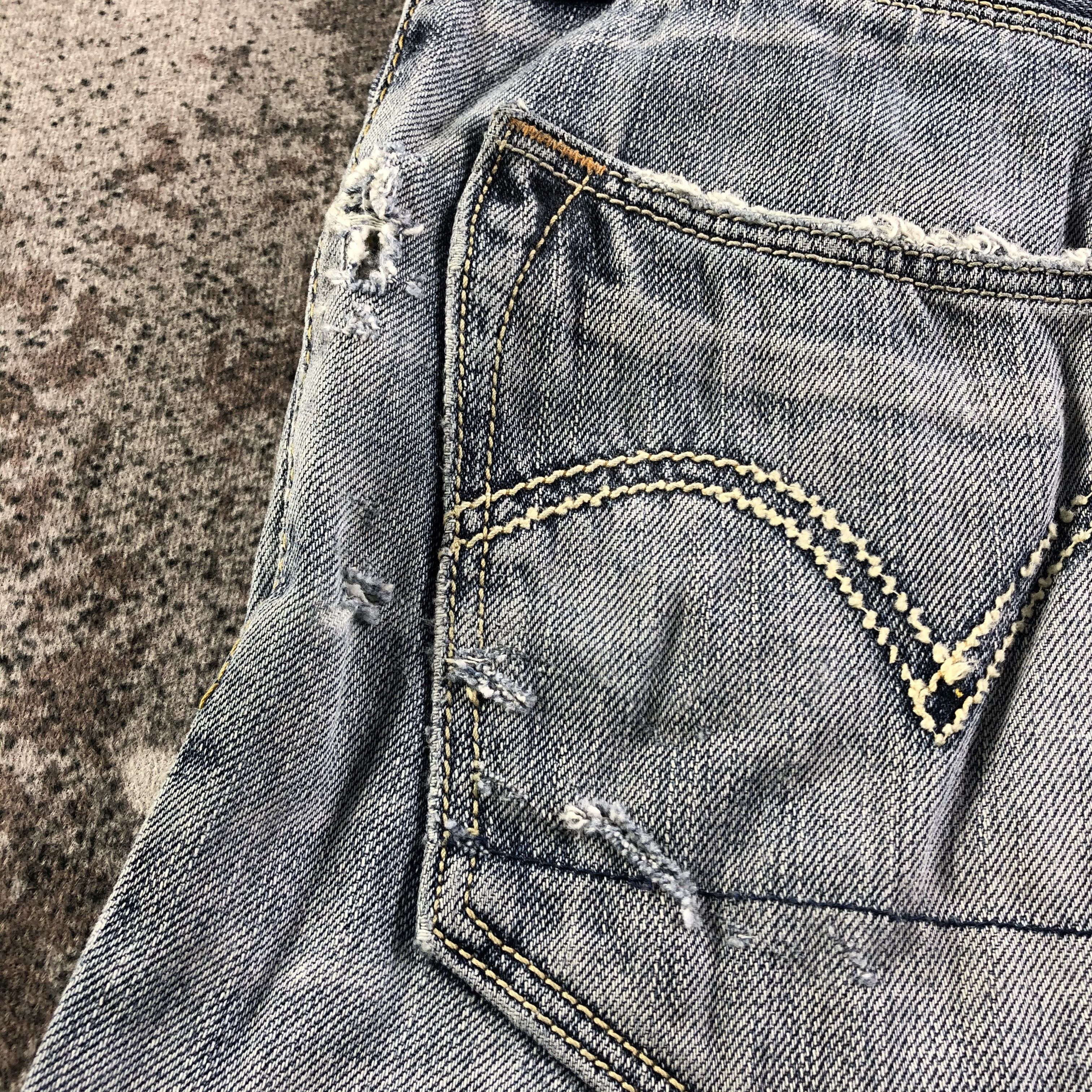 Levi's Distress Vintage Levis 502 Jeans Medium Wash Denim KJ2260 Size US 30 / EU 46 - 8 Thumbnail