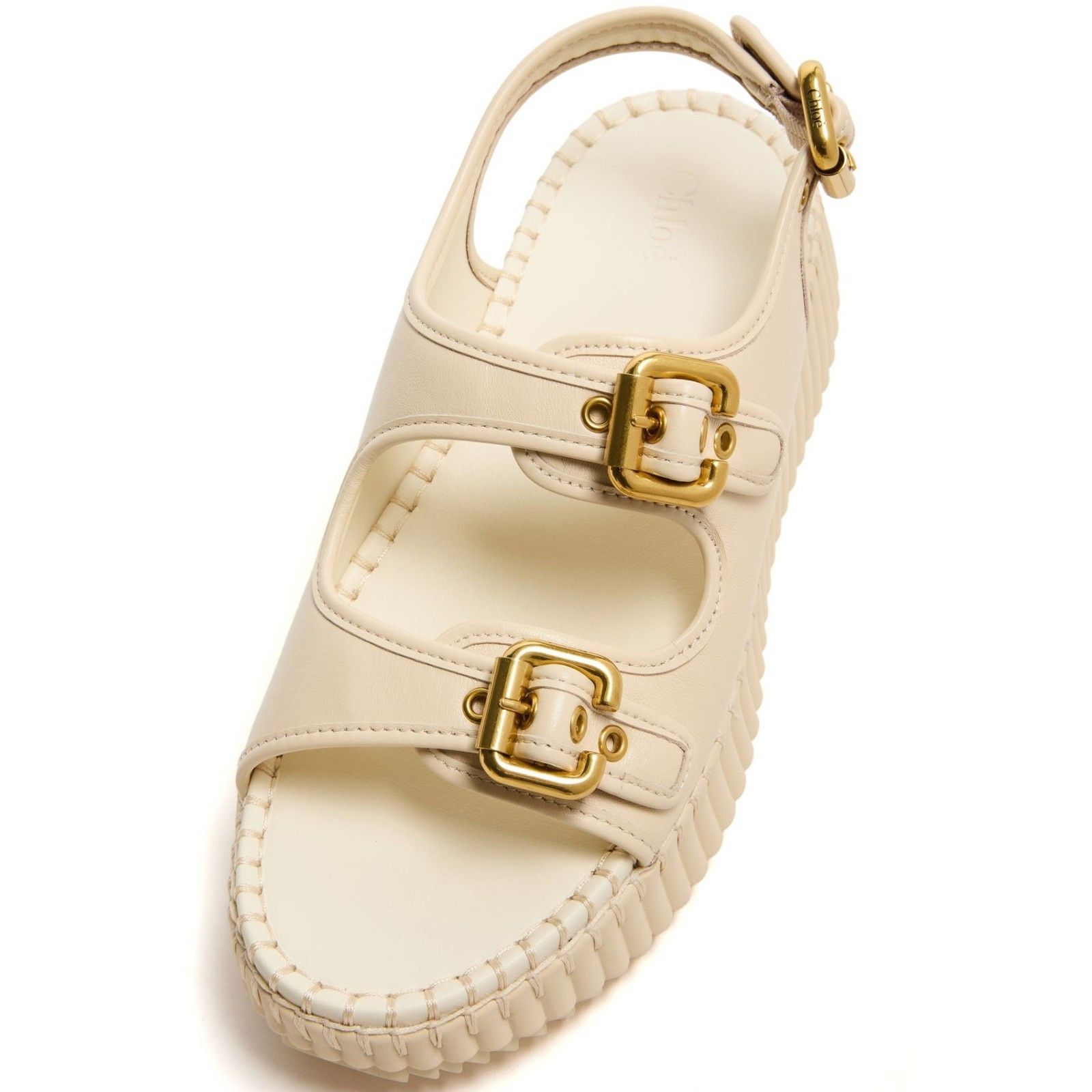 Chloe Chloe Nama Eggshell Sandals New & Authentic (Women's size:9; Size US 9 / IT 39 - 4 Thumbnail