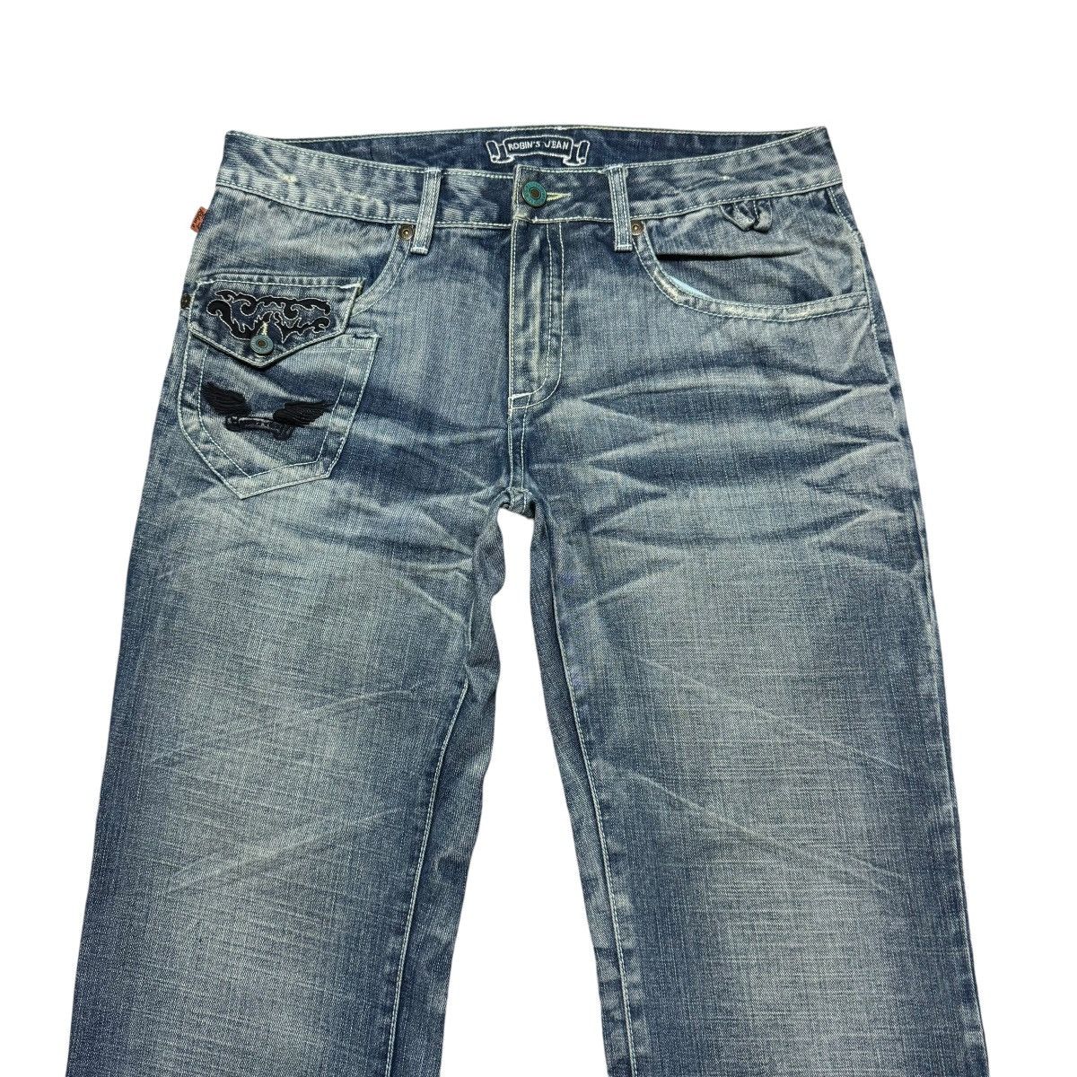 Robins Jeans Robins Jeans Embroidery Denim Flare Jeans Size US 33 - 3 Thumbnail