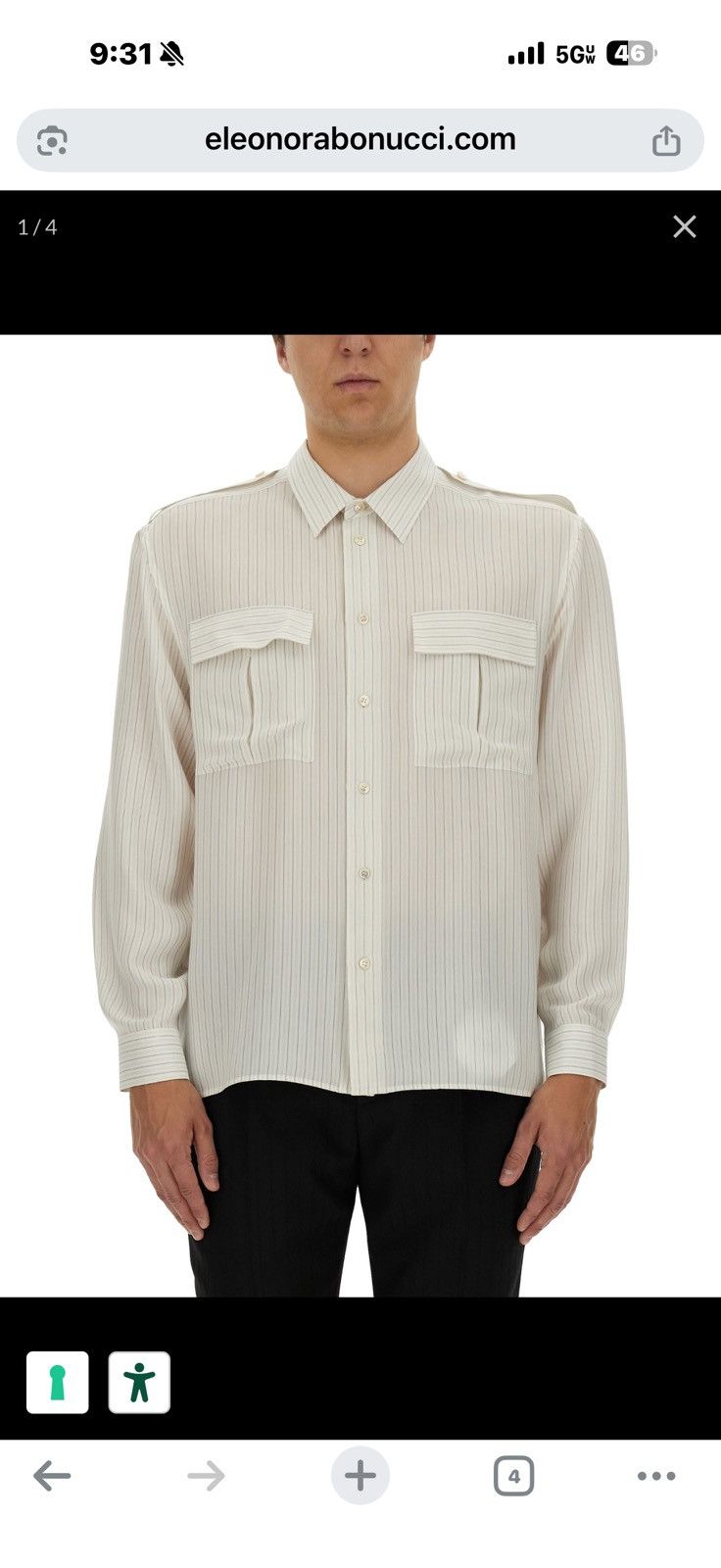 Saint Laurent Paris Saint laurent silk shirt. 41/16. $1700 Size US L / EU 52-54 / 3 - 1 Thumbnail