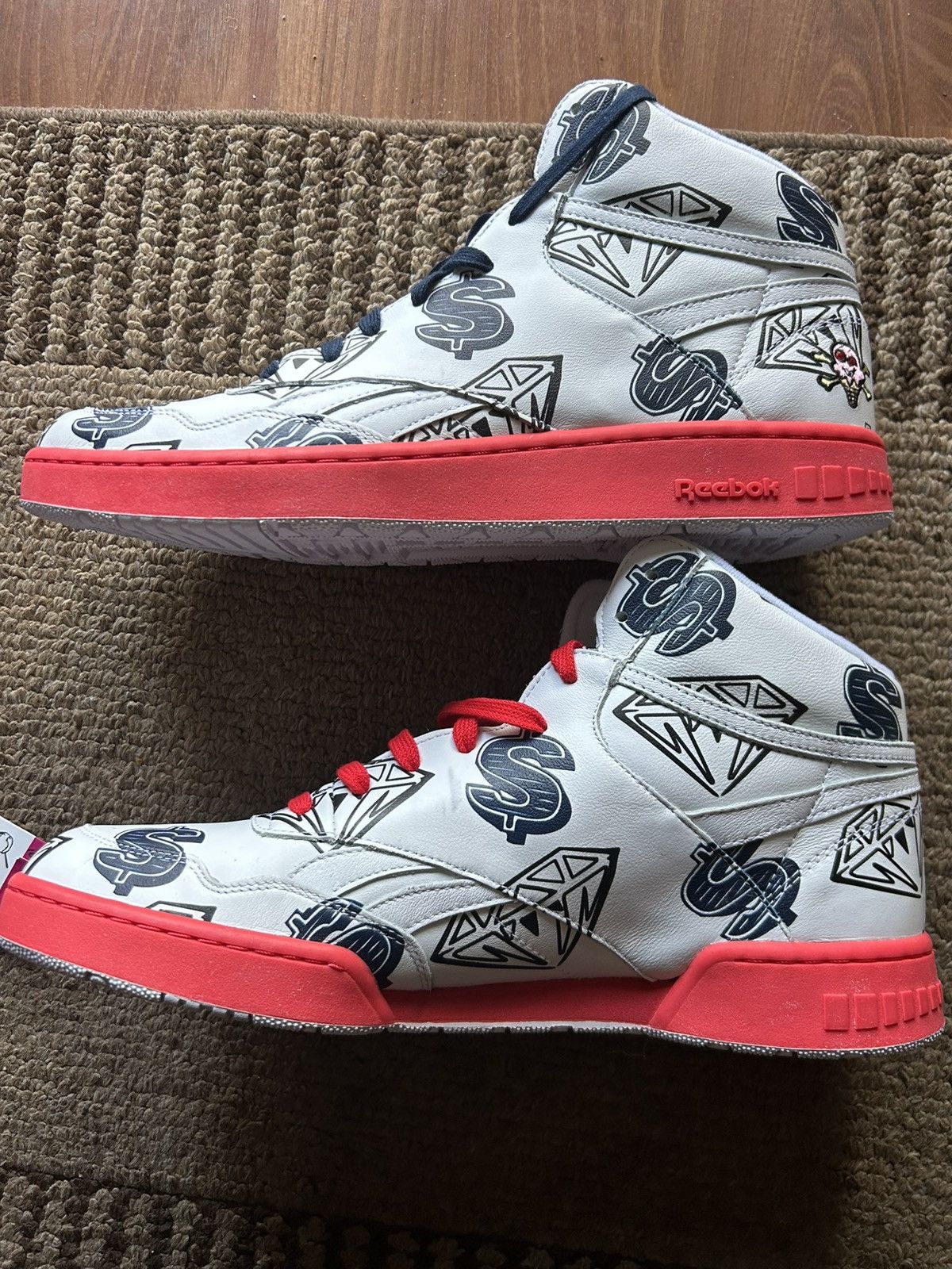 Icecream × Pharrell × Reebok BBC Ice Cream x BB4600 “Diamonds & Dollars” Size US 14 / EU 47 - 8 Thumbnail