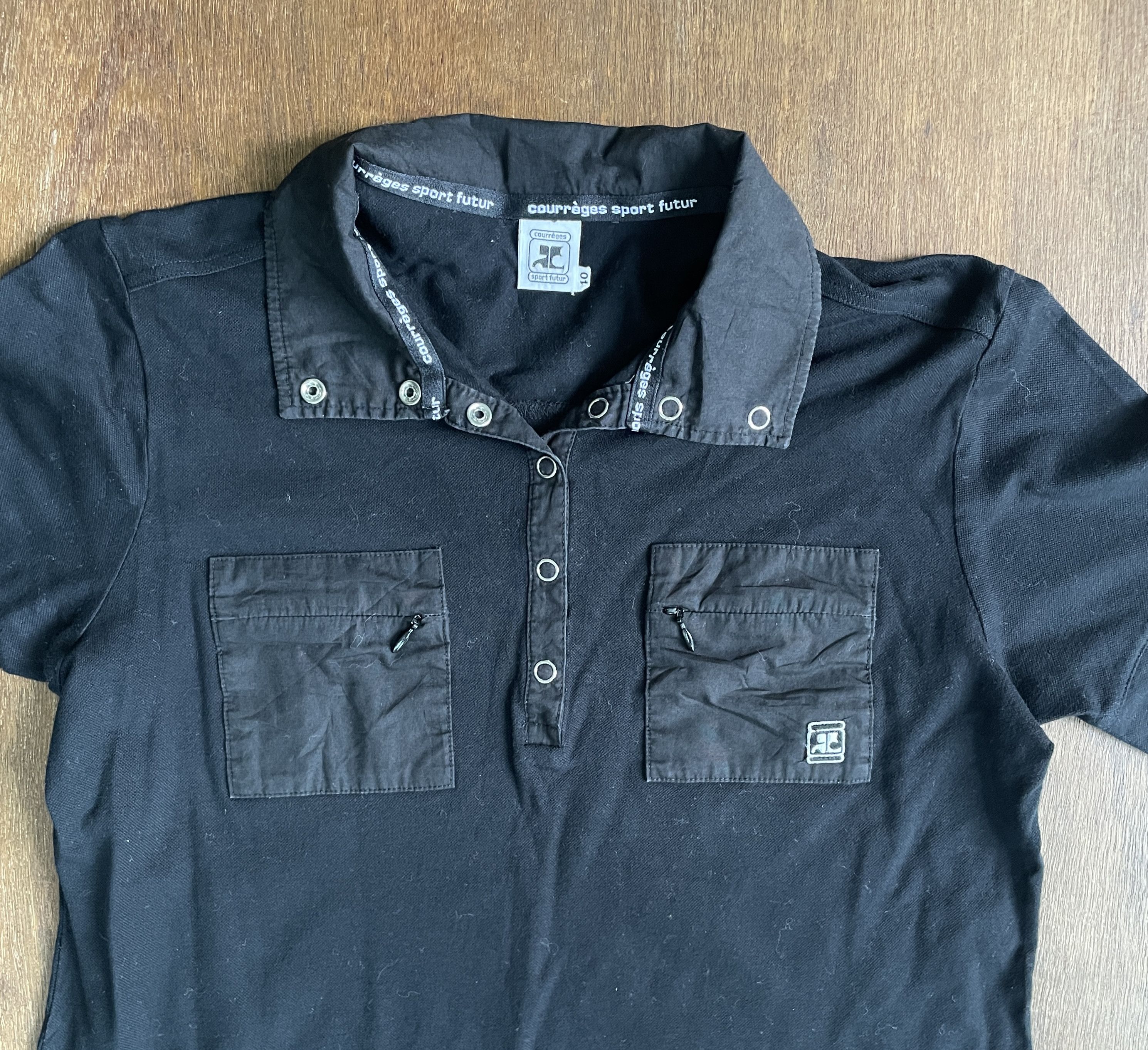 Courreges Courreges Double Pockets Logo Tops Size US S / EU 44-46 / 1 - 2 Thumbnail