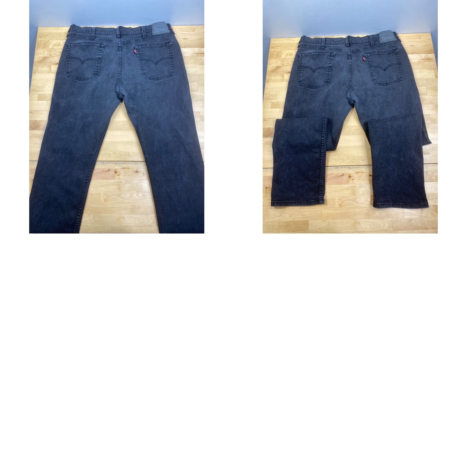 Levi's Levis 514 Jeans Mens 38x30 Black Denim Slim Straight Regular 30 Inseam Size US 38 / EU 54 - 9 Thumbnail
