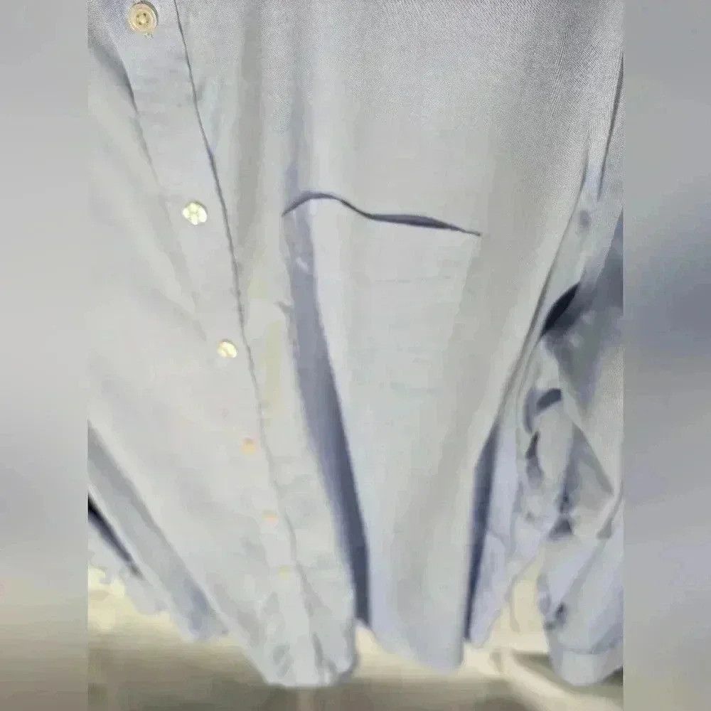 Merona Soft blue mens long sleeve button down shirt. 2xl XXL Meron Size US XXL / EU 58 / 5 - 3 Thumbnail