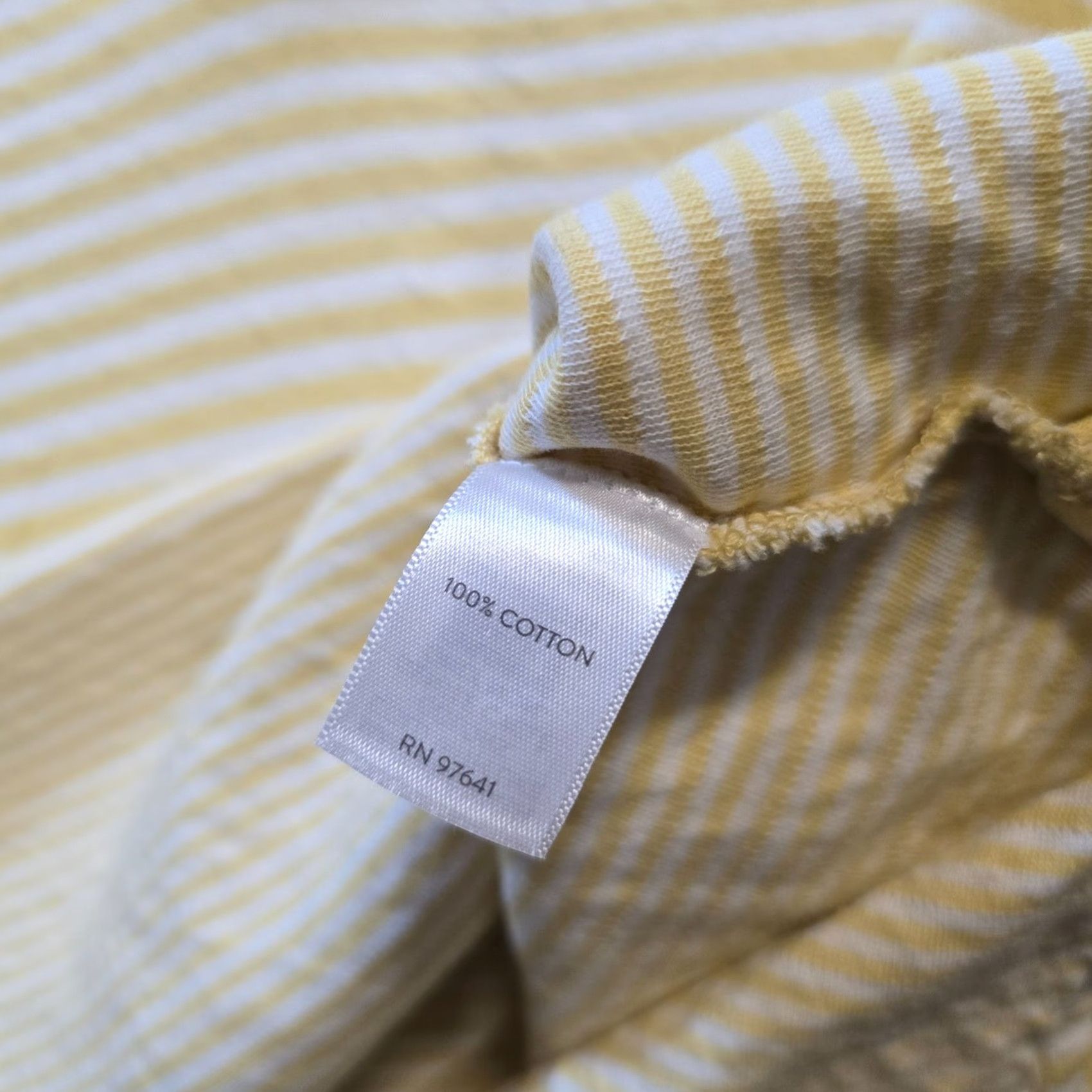 J. Jill J. Jill Top Womens Petite Medium Yellow Striped Collared Long Sleeve Casual Size PM Size M / US 6-8 / IT 42-44 - 7 Thumbnail