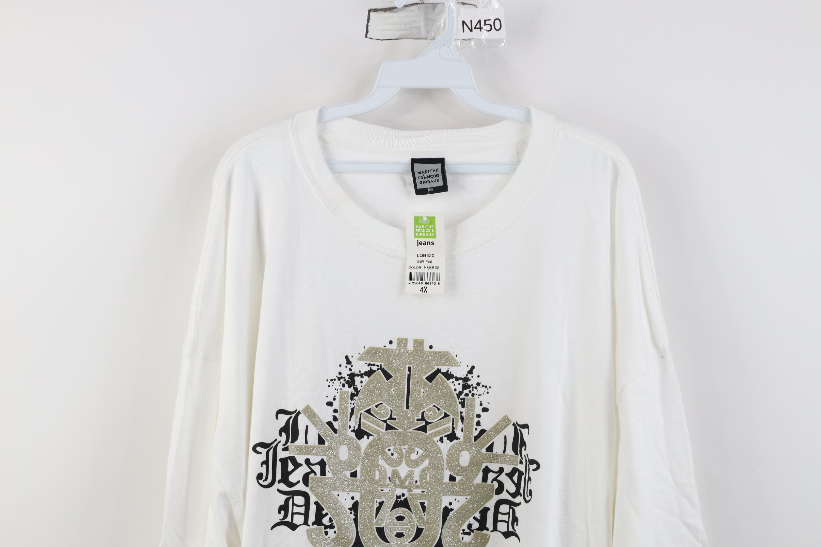 Marithe + Francois Girbaud Deadstock Vintage 90s Marithe Francois Girbaud Art T-Shirt Size US XXL / EU 58 / 5 - 2 Thumbnail