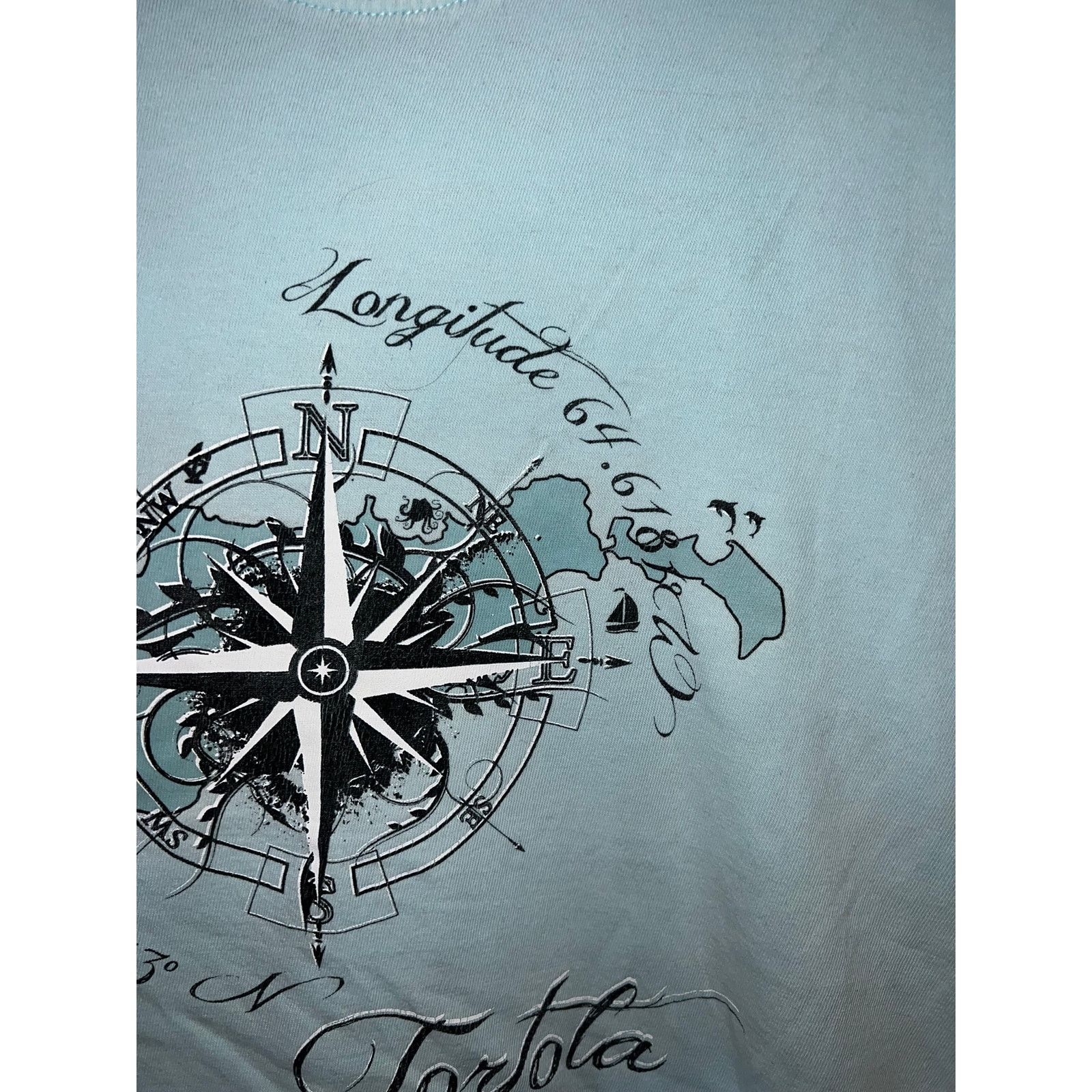 Vintage Vintage Tortola Shirt US Vintage Longitude Latitude Map Tee Size US M / EU 48-50 / 2 - 4 Thumbnail