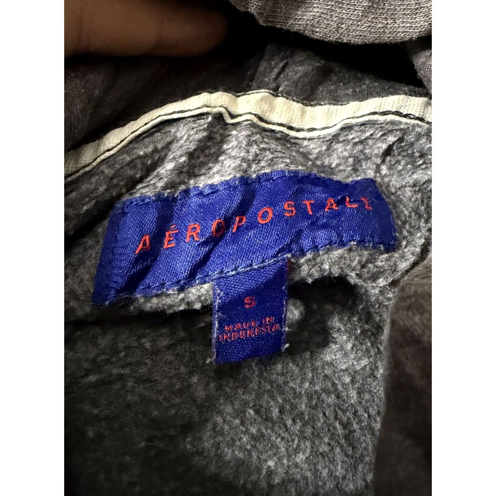 Vintage Aeropostale Hoodie Womens S Gray Full Zip Fleece East Coast Logo Sweatshirt Size S / US 4 / IT 40 - 5 Thumbnail