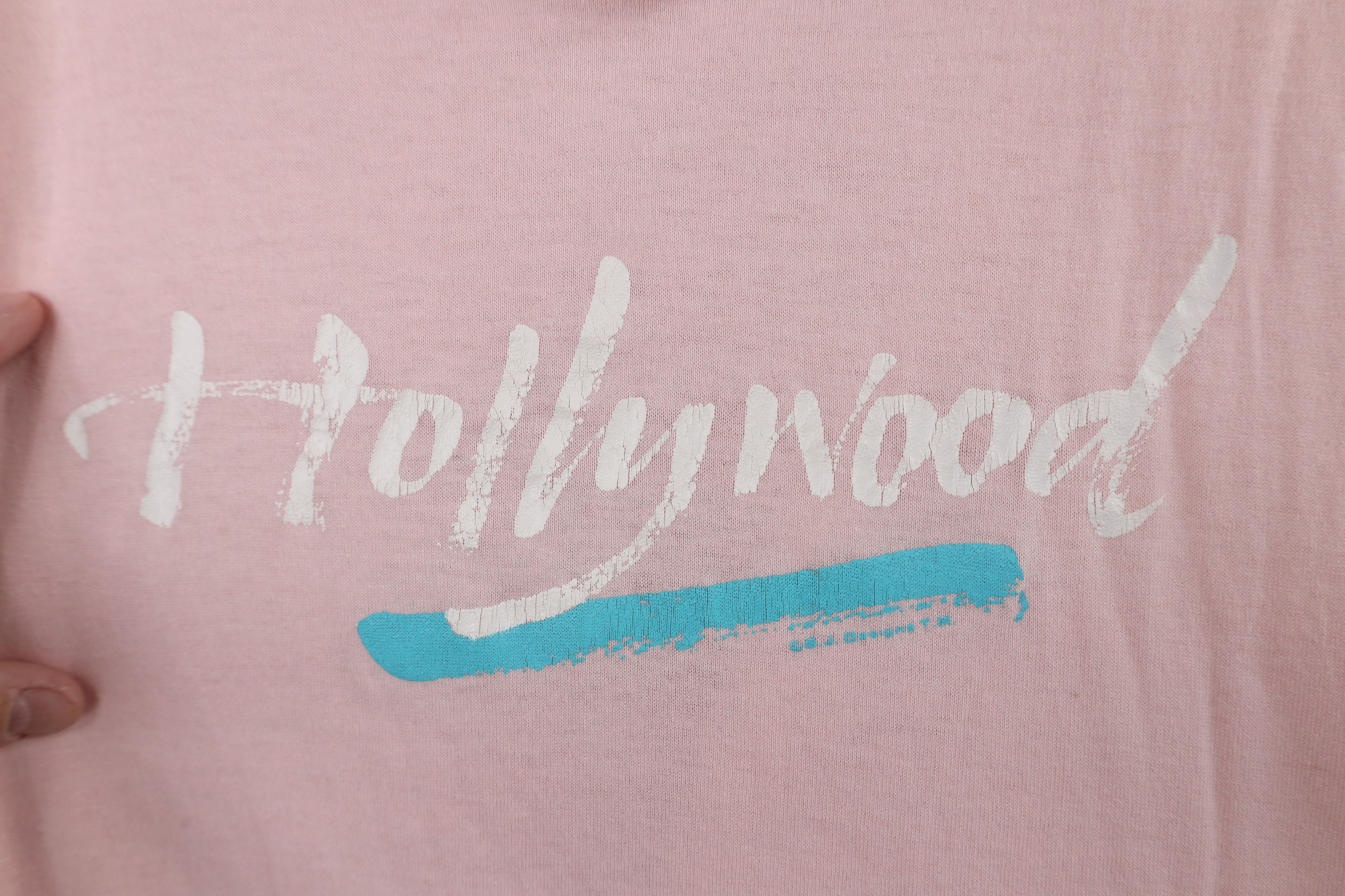 Vintage Vintage 70s 80s Streetwear Thin Sheer Hollywood T-Shirt USA Size M / US 6-8 / IT 42-44 - 4 Thumbnail