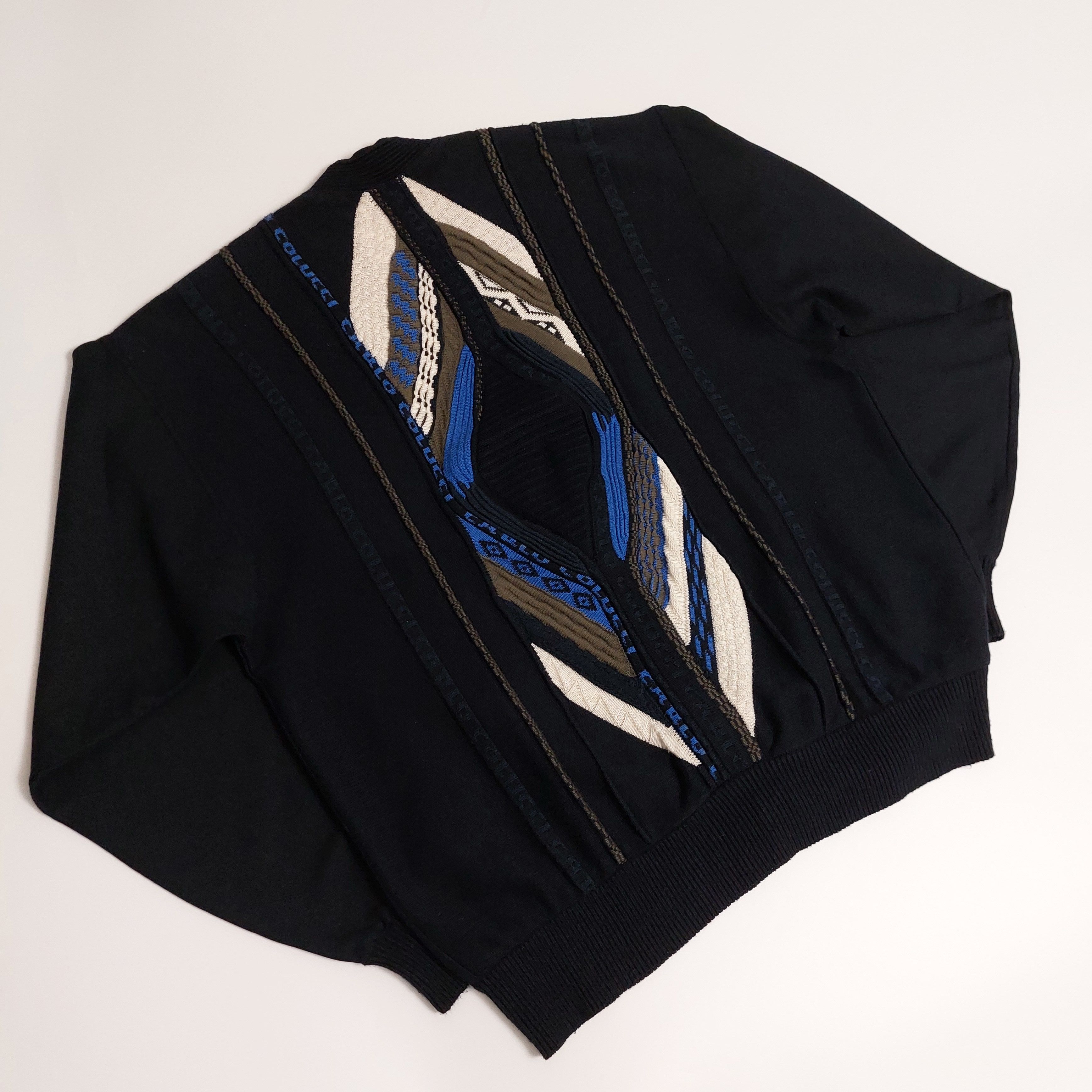 Carlo Colucci Carlo Colucci 3D cardigan knitted jacket Size US XXL / EU 58 / 5 - 6 Thumbnail