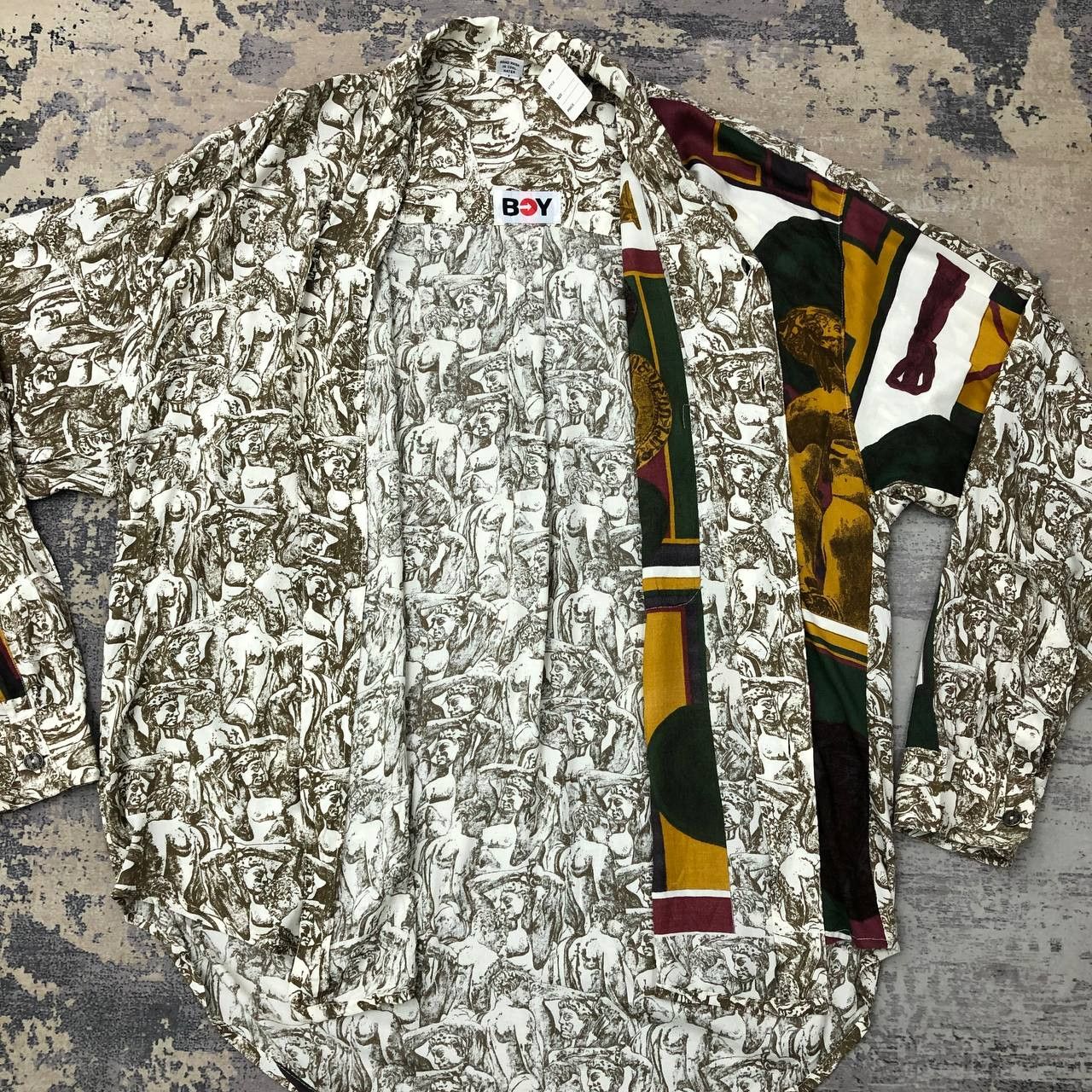 HOMME BOY CO. × Vintage T329 VTG BOY ROMAN EMPIRE FULL PRINT 100rayon SHIRTS Size US L / EU 52-54 / 3 - 3 Thumbnail