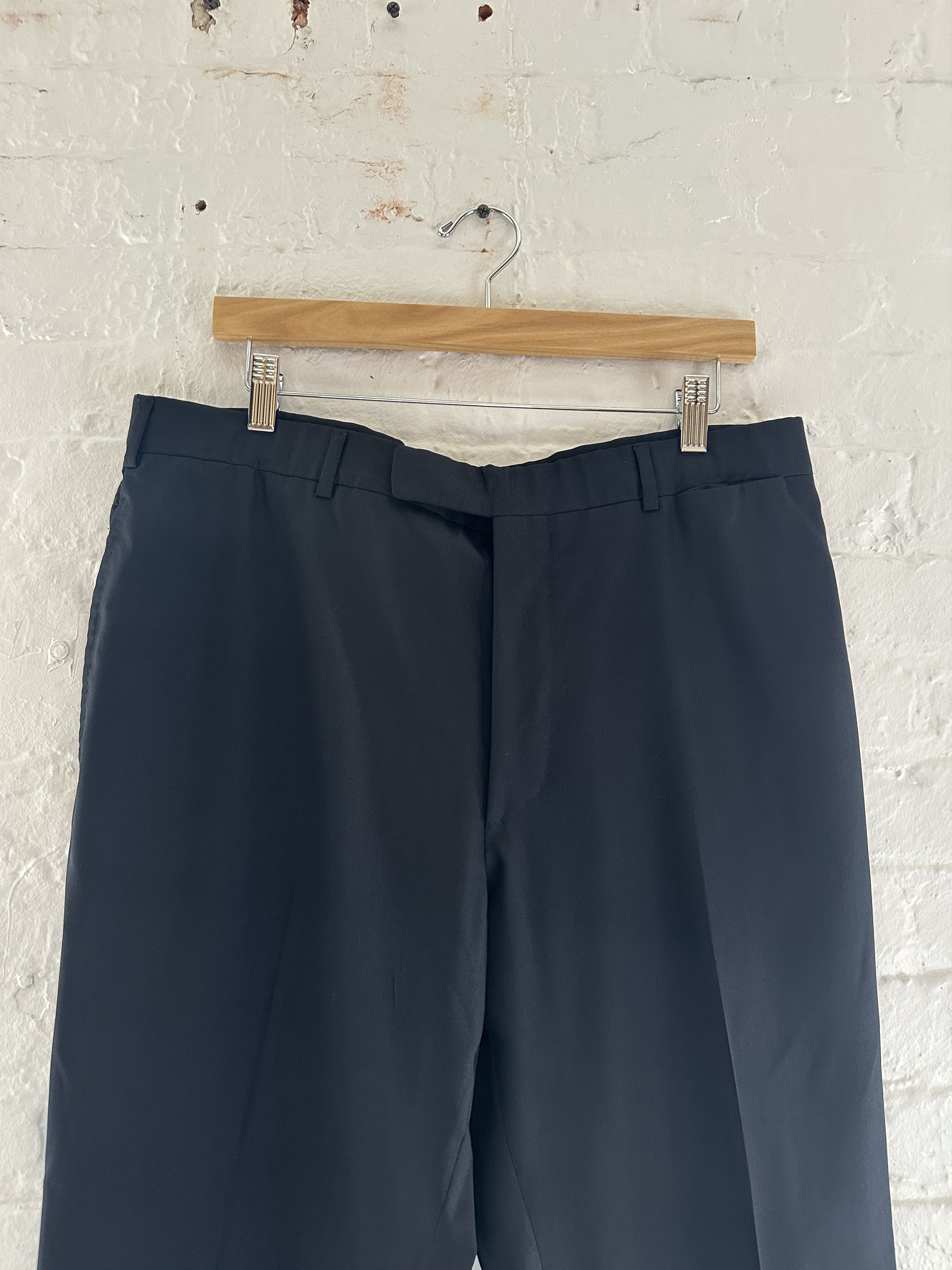Prada Prada Pleated Wool Straight Leg Trousers Size US 36 / EU 52 - 2 Thumbnail