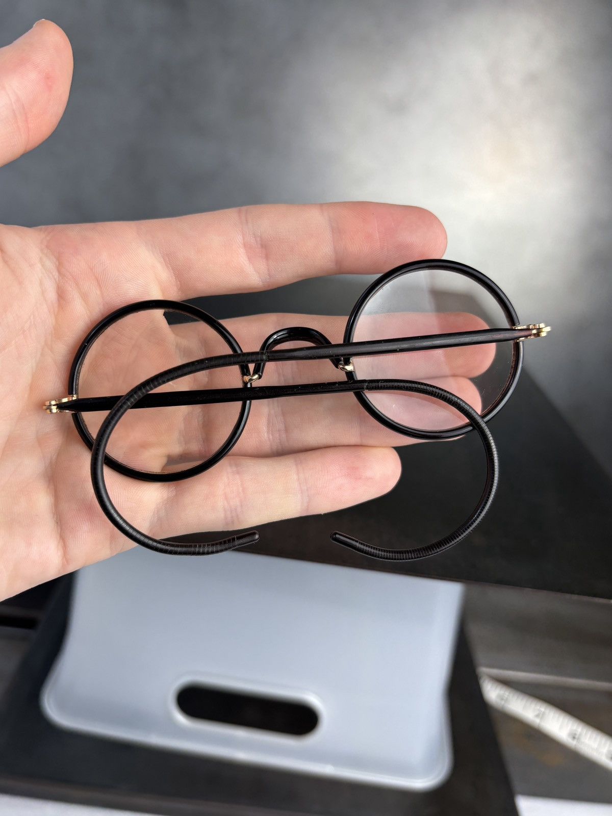 Bausch & Lomb Antique Eyeglasses 1900s B&L Round Windsor Frames Spectacles Size ONE SIZE - 2 Thumbnail