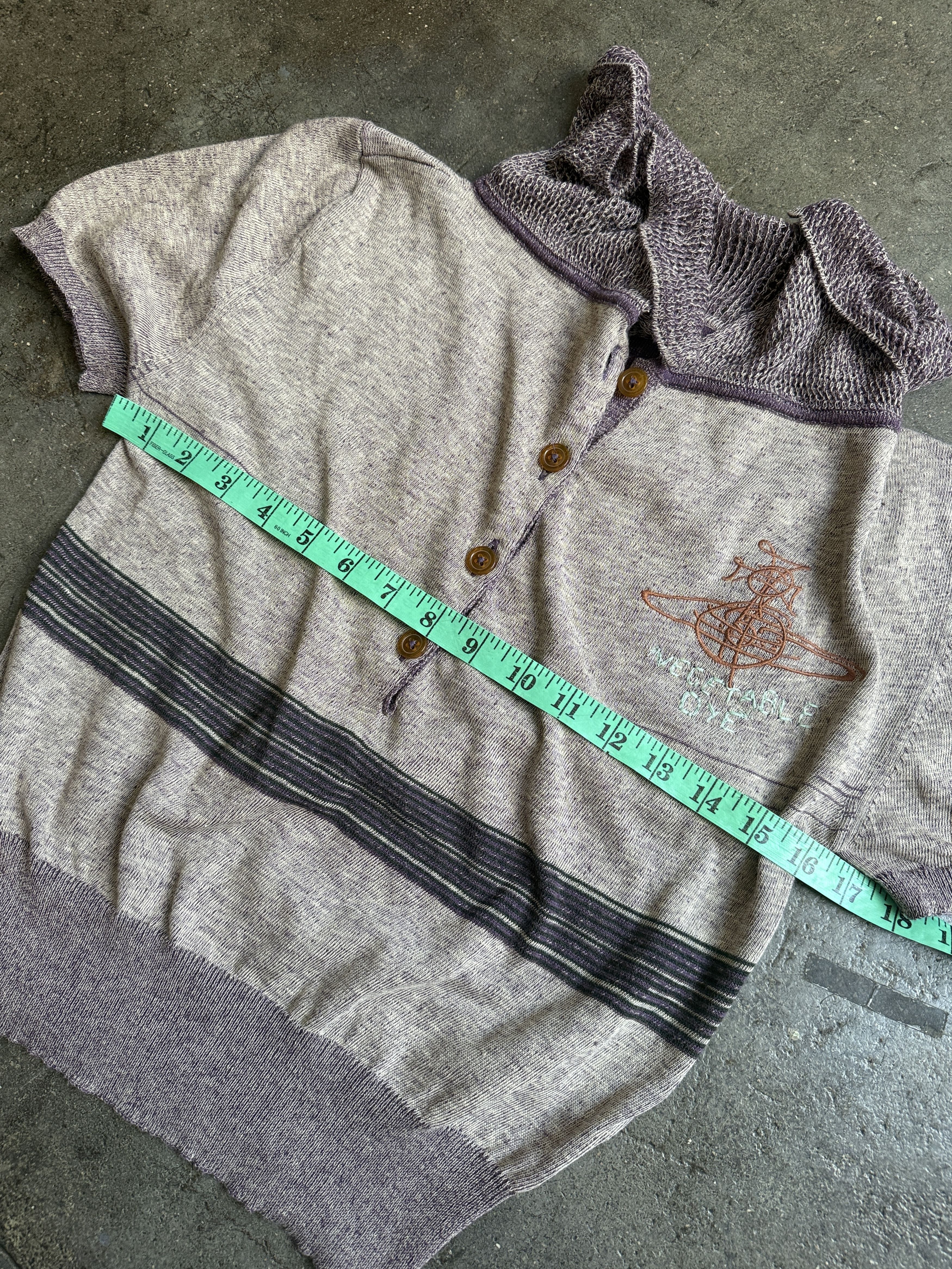 Vivienne Westwood New 2014 Gold Label Purple Knitted Silk Yarn Polo Size M / US 6-8 / IT 42-44 - 14 Thumbnail
