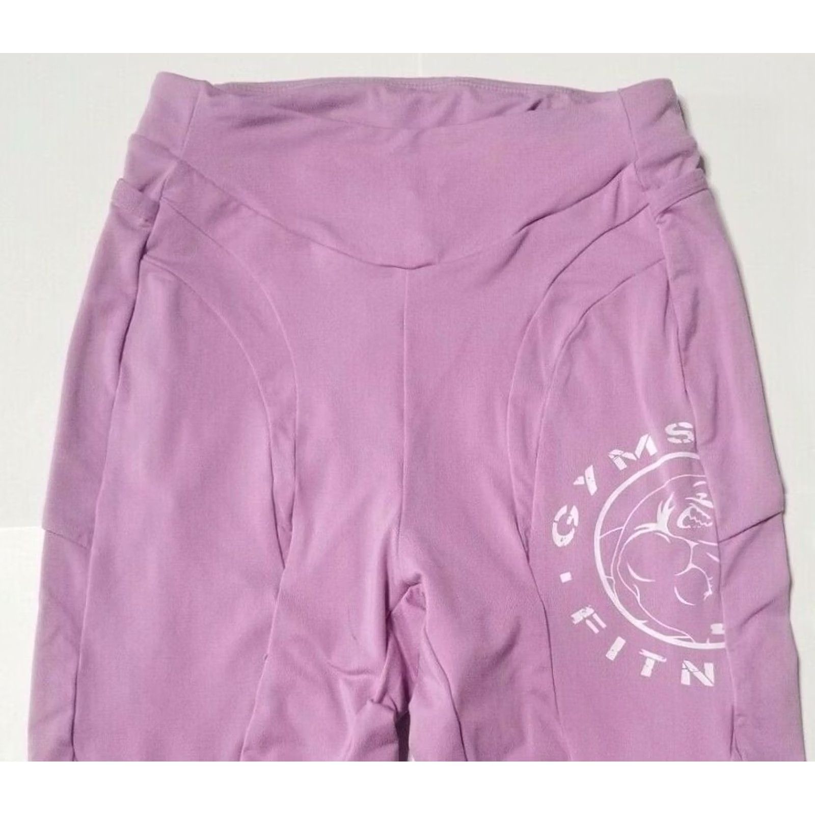 Gymshark Gymshark Leggings S Womens Pink Logo Nylon Elastane Pull On Inseam 26 Activewear Moisture Management Size 28" / US 6 / IT 42 - 3 Thumbnail