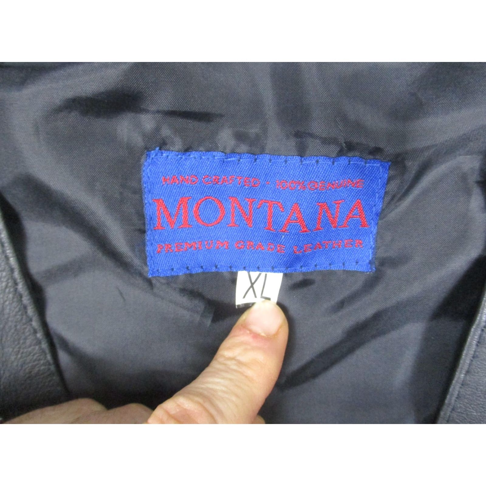 Vintage VINTAGE Montana Leather Vest Mens XL Black Biker Daytona Harley Eagle 2000s Size US XL / EU 56 / 4 - 3 Thumbnail