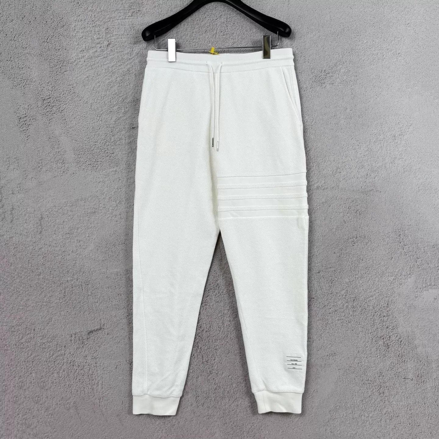 Thom Browne Thom Browne White Knit Casual Sweatpants Size 1 NWT Size US 29 - 1 Thumbnail