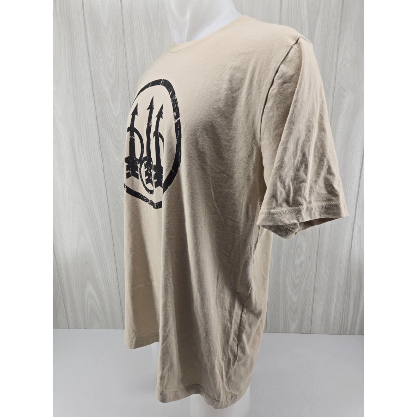 Logo 7 Beretta Logo T Shirt Adult 2XL Tan Brown Short Sleeve Graphic Print Mens Shirt Size US XXL / EU 58 / 5 - 4 Thumbnail