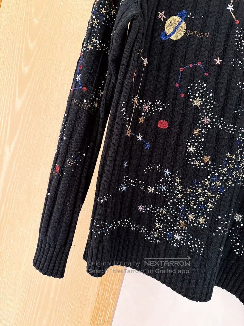 Valentino Valentino Starry sky embroidered beaded sweater Size S / US 4 / IT 40 - 4 Thumbnail