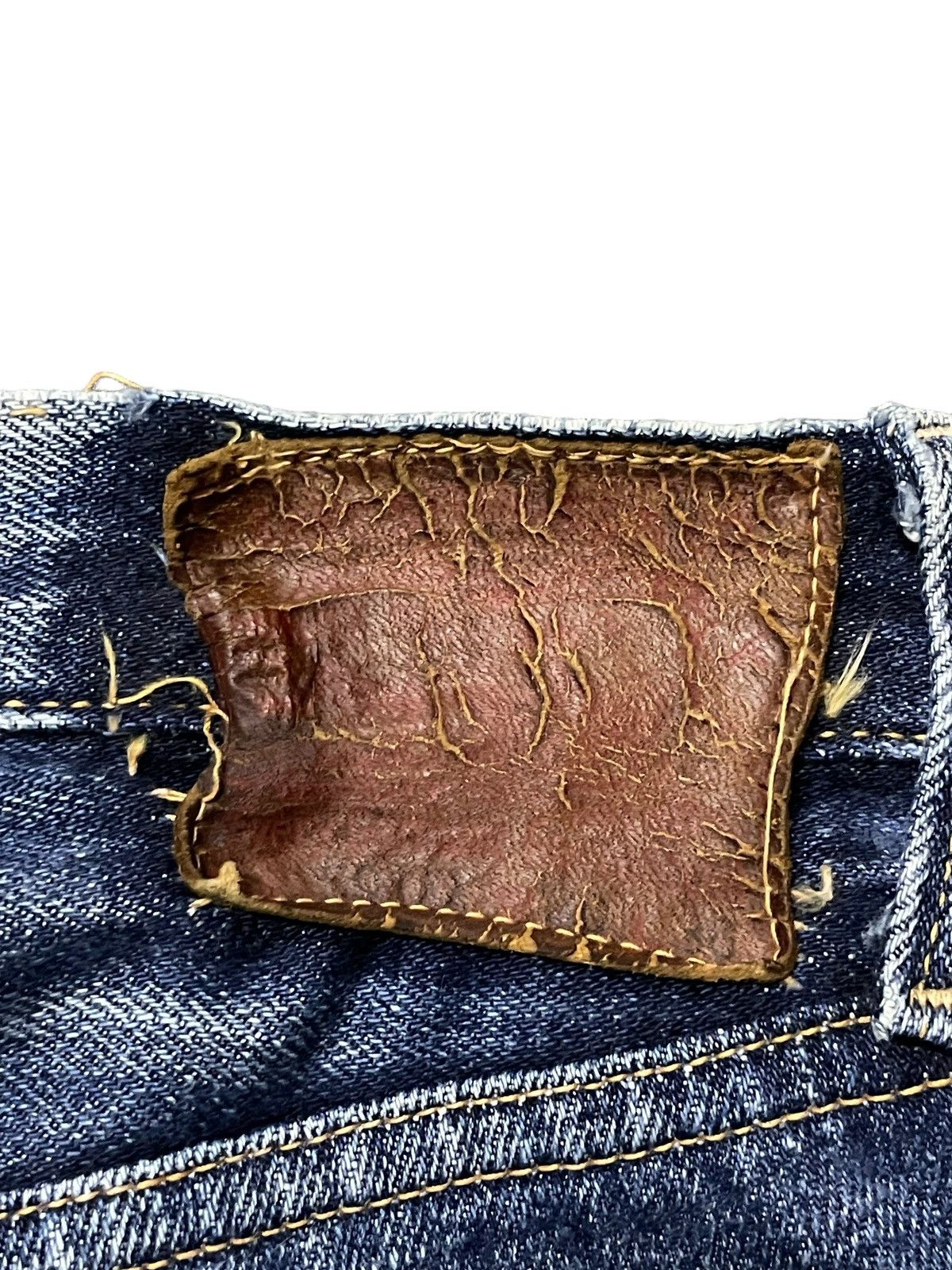 Levi's × Vintage Vintage Levis 505 Big E Selvedge Distressed Jeans Size US 30 / EU 46 - 15 Thumbnail