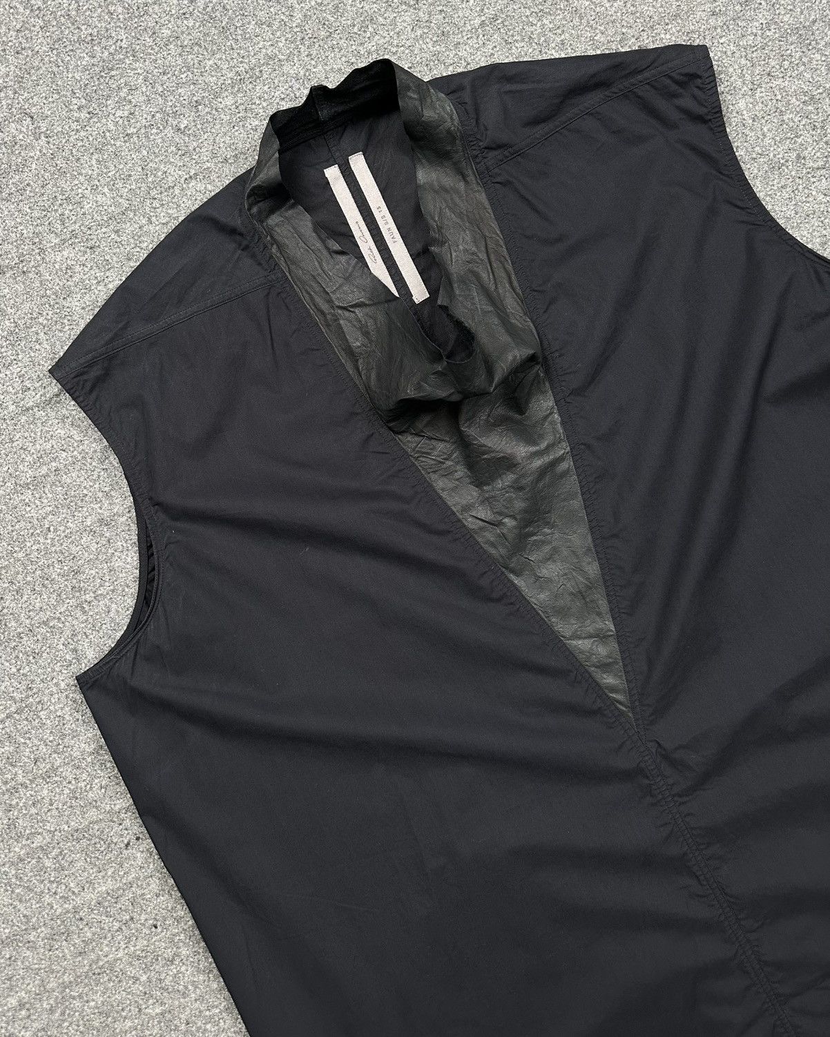 Rick Owens Rick Owens - Main Line S/S15 “FAUN” Leather Trimmed Tunic Size US L / EU 52-54 / 3 - 2 Thumbnail